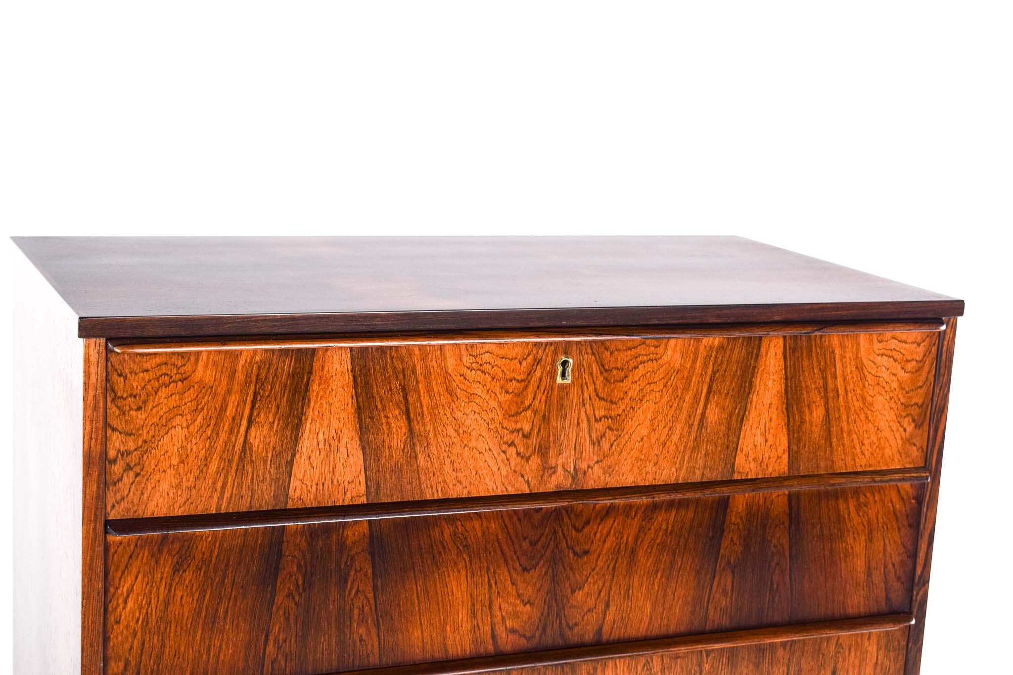 Mid Century Danish Chest of Drawers in Rosewood, 1960s 3