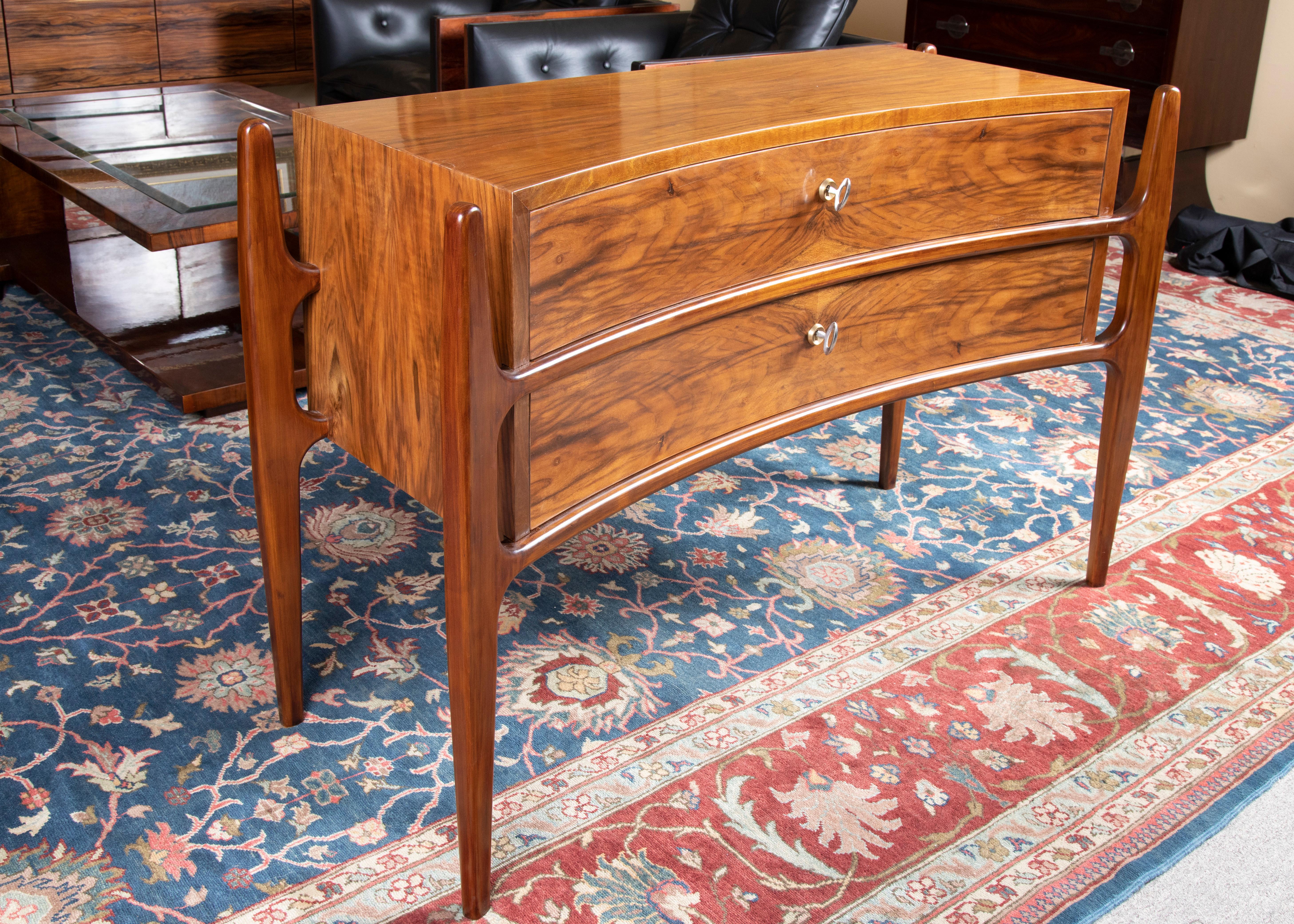 Art Deco Mid-Century Danish Chests of Drawers in Walnut