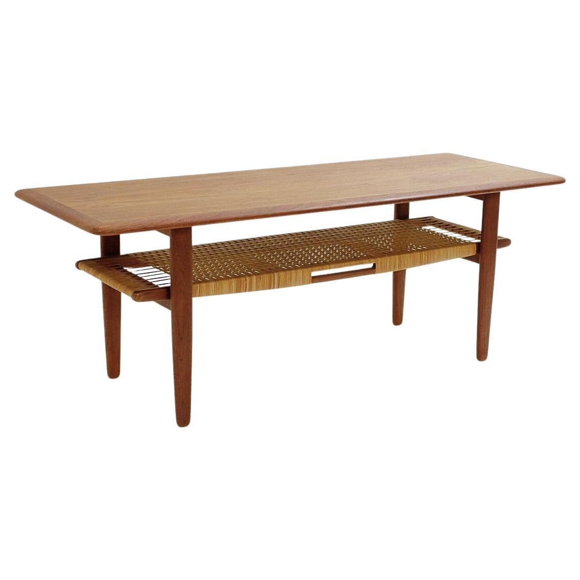 Midcentury Danish Coffee Table by Kurt Østervig for Jason Møble, 1960s For Sale