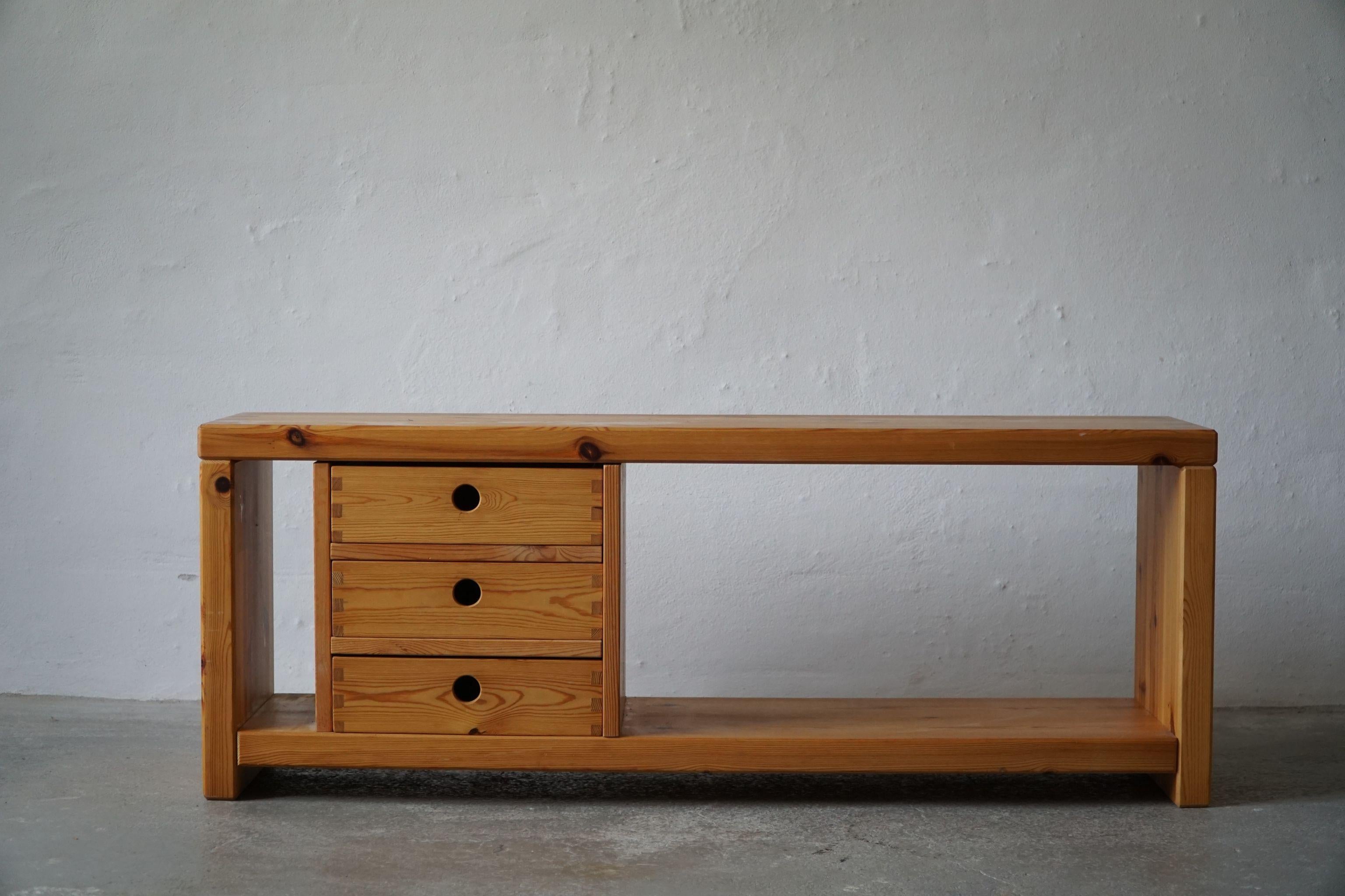 Late 20th Century Mid Century Danish Console Table with Drawers in Pine, by Aksel Kjersgaard, 1970