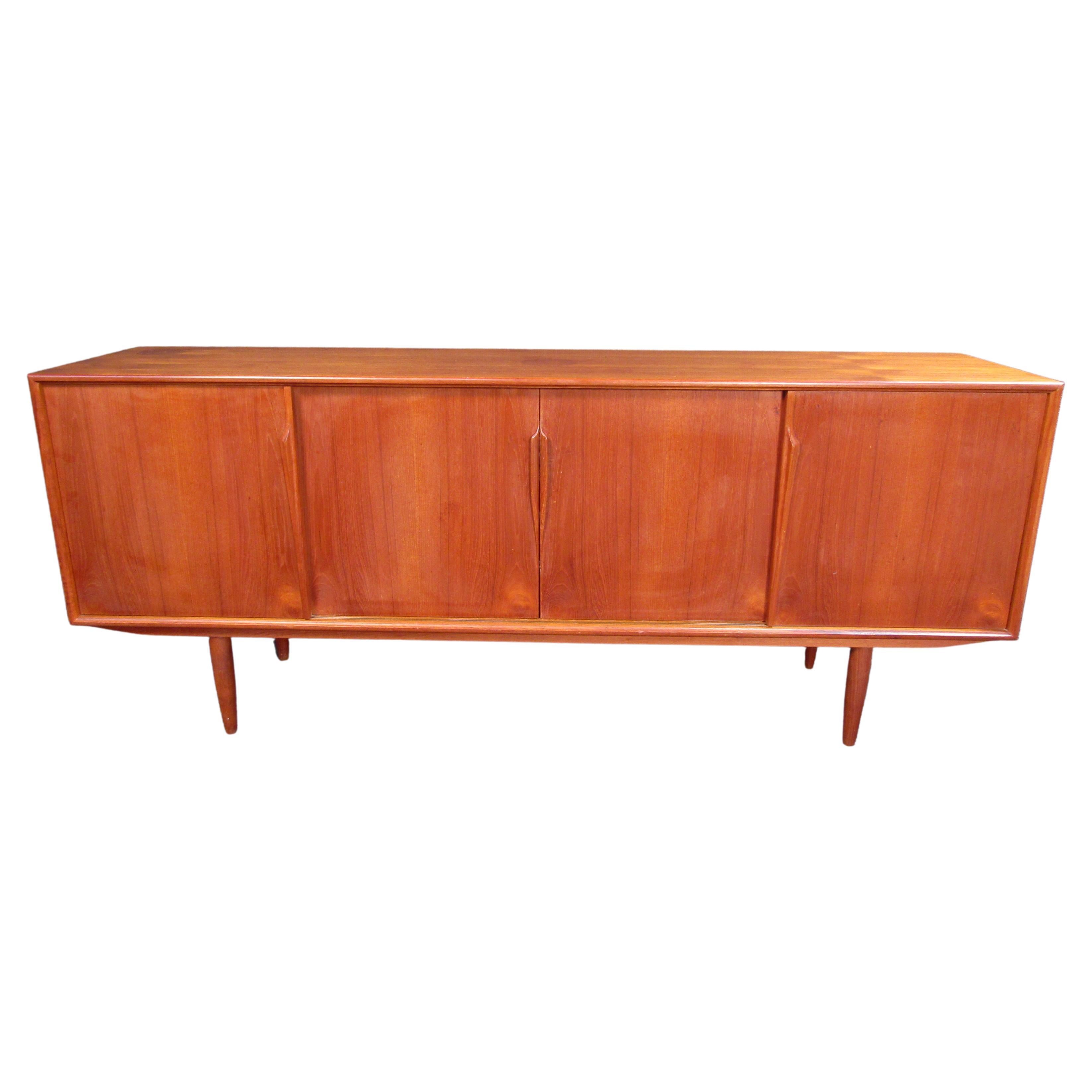 Mid C Black and White Credenza at 1stDibs