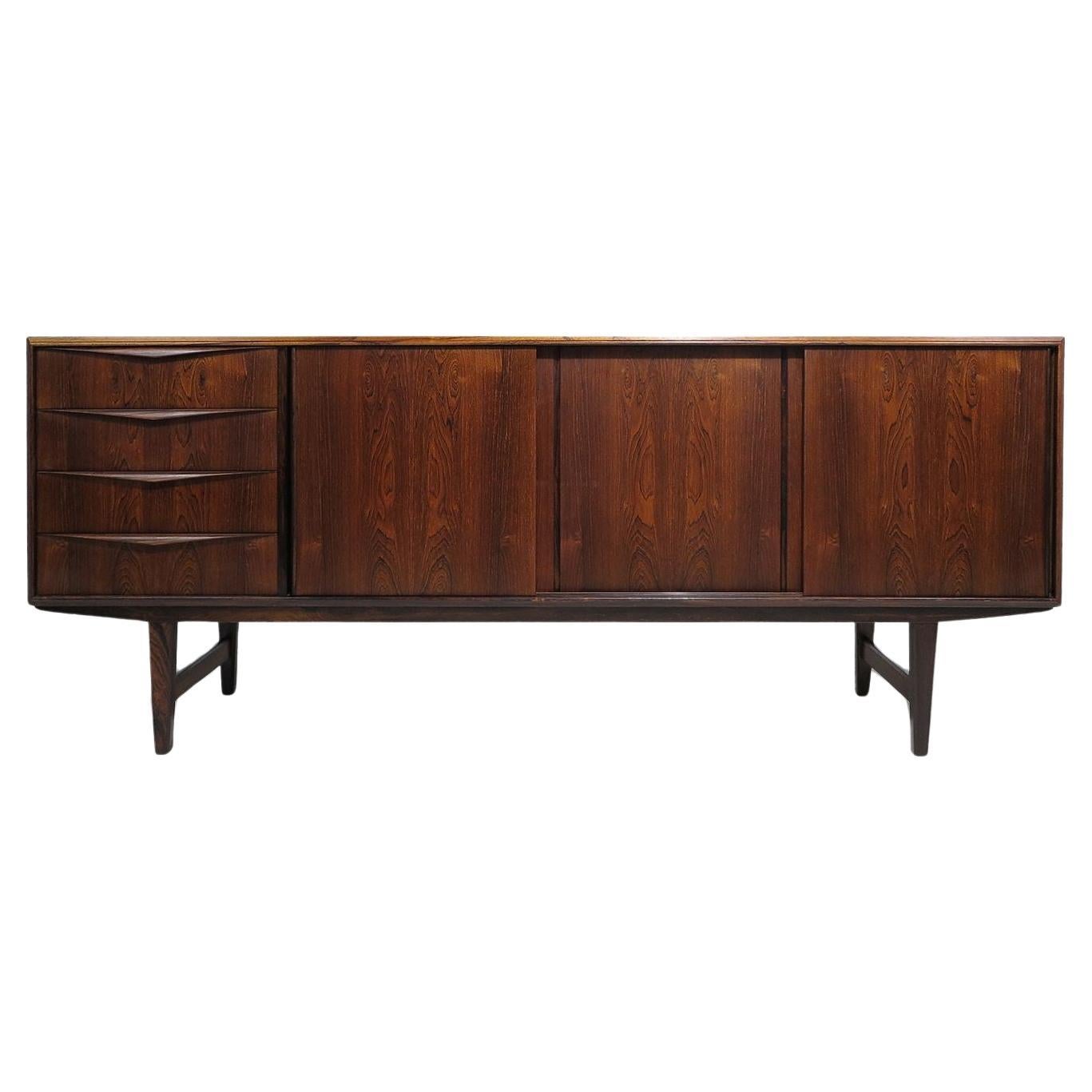 Mid-Century Danish Credenza in Brazilian Rosewood – Restored