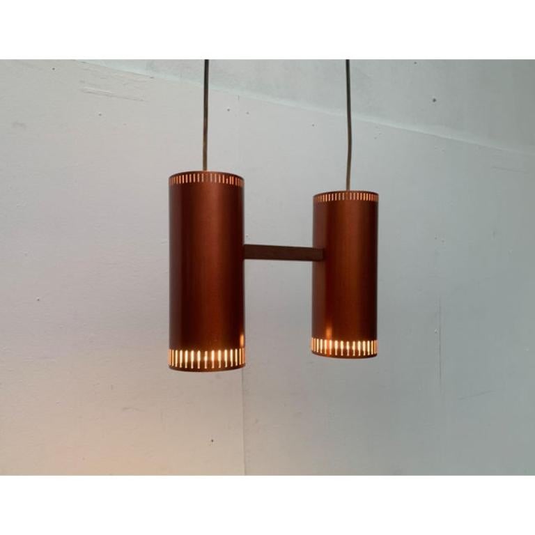 Dänische Mid-Century-Pendelleuchte Zylinder II von Jo Hammerborg, 1960er Jahre im Angebot 4