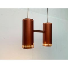Dänische Mid-Century-Pendelleuchte Zylinder II von Jo Hammerborg, 1960er Jahre