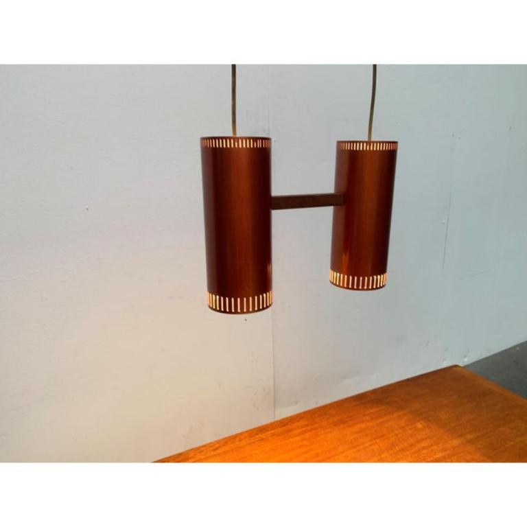 Dänische Mid-Century-Pendelleuchte Zylinder II von Jo Hammerborg, 1960er Jahre im Zustand „Hervorragend“ im Angebot in Hamburg, DE