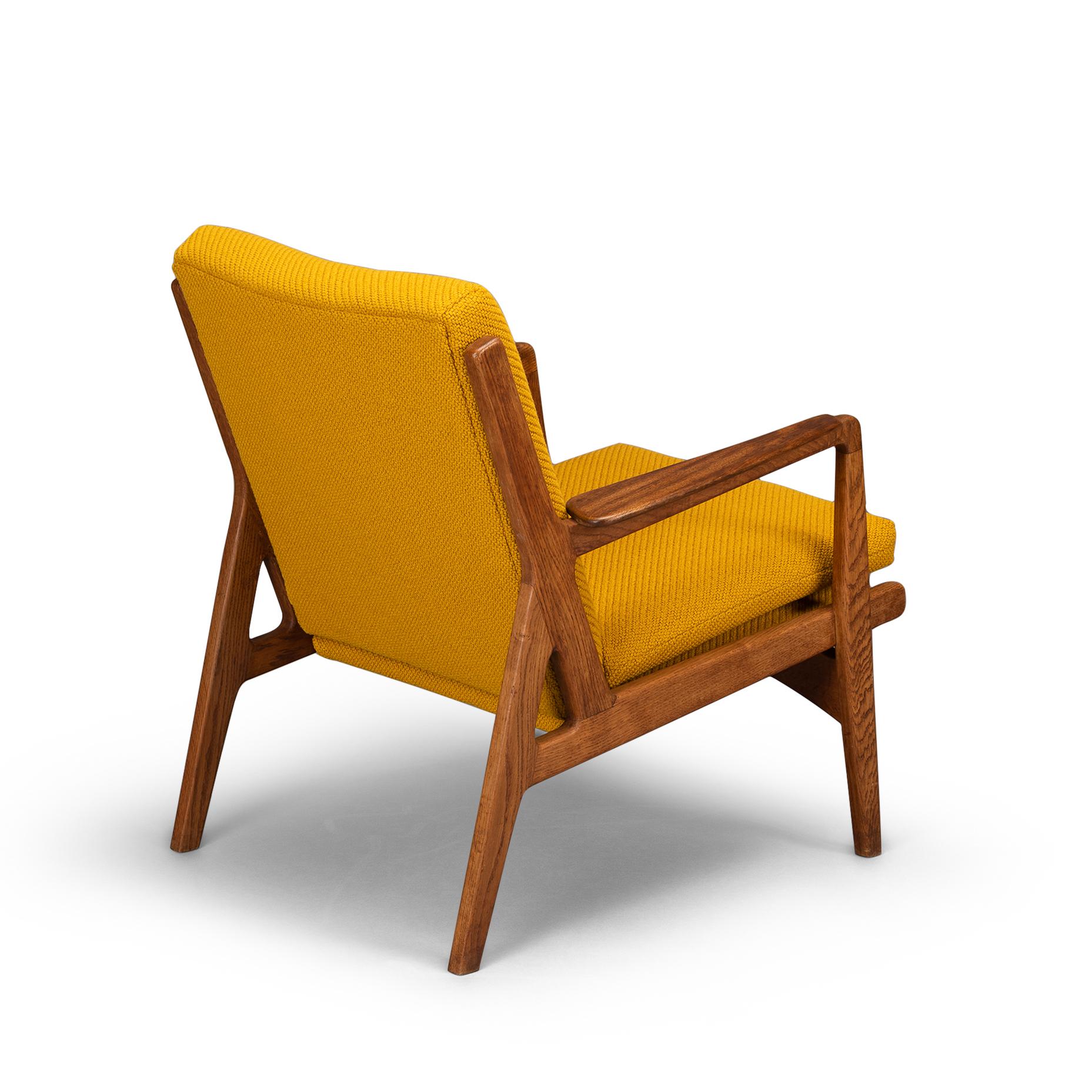 yellow mid century modern chair