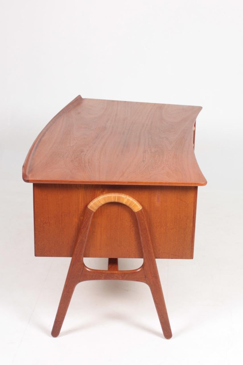 Mid-20th Century Midcentury Danish Design Desk in Teak by Svend Aage Madsen, 1950s For Sale