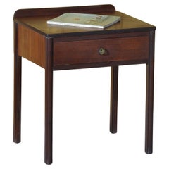 Mid-century Danish design teak bedside table, retailed by Heals and Co
