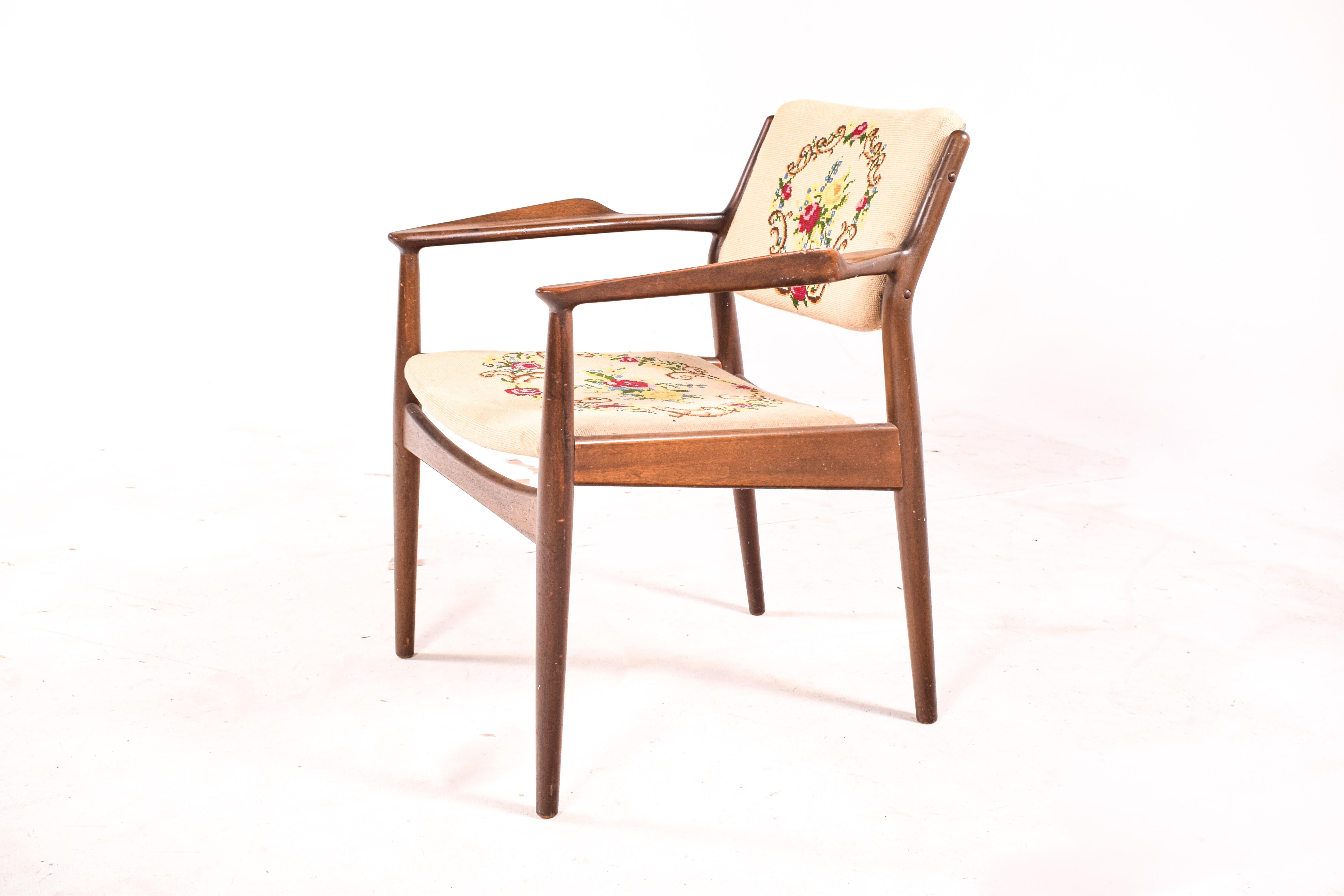 Mid-Century Modern Teak Armchair By Arne Vodder for Sibast , 1950s For Sale