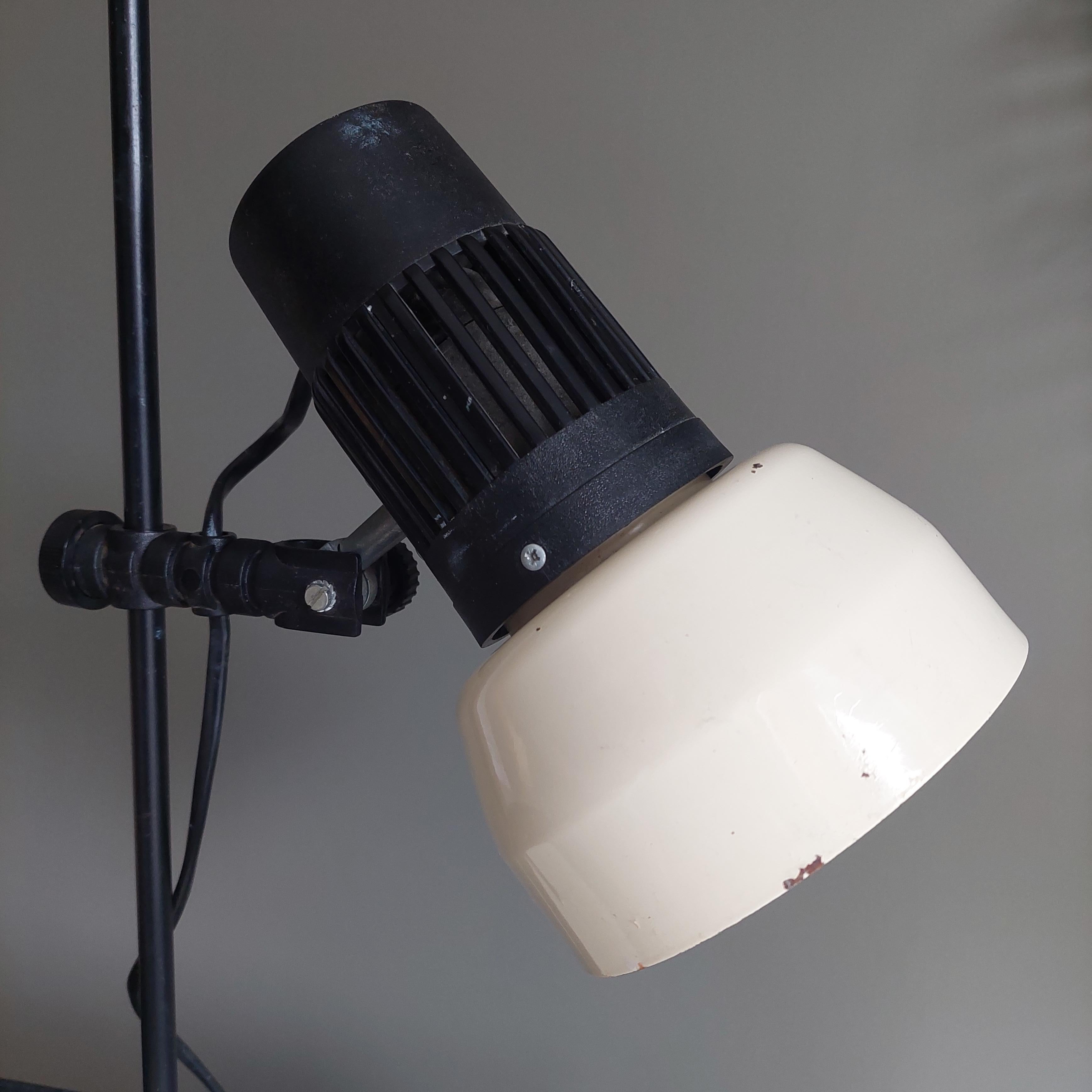 Mid century Danish Desk adjustable table lamp by BHS, 80s 6