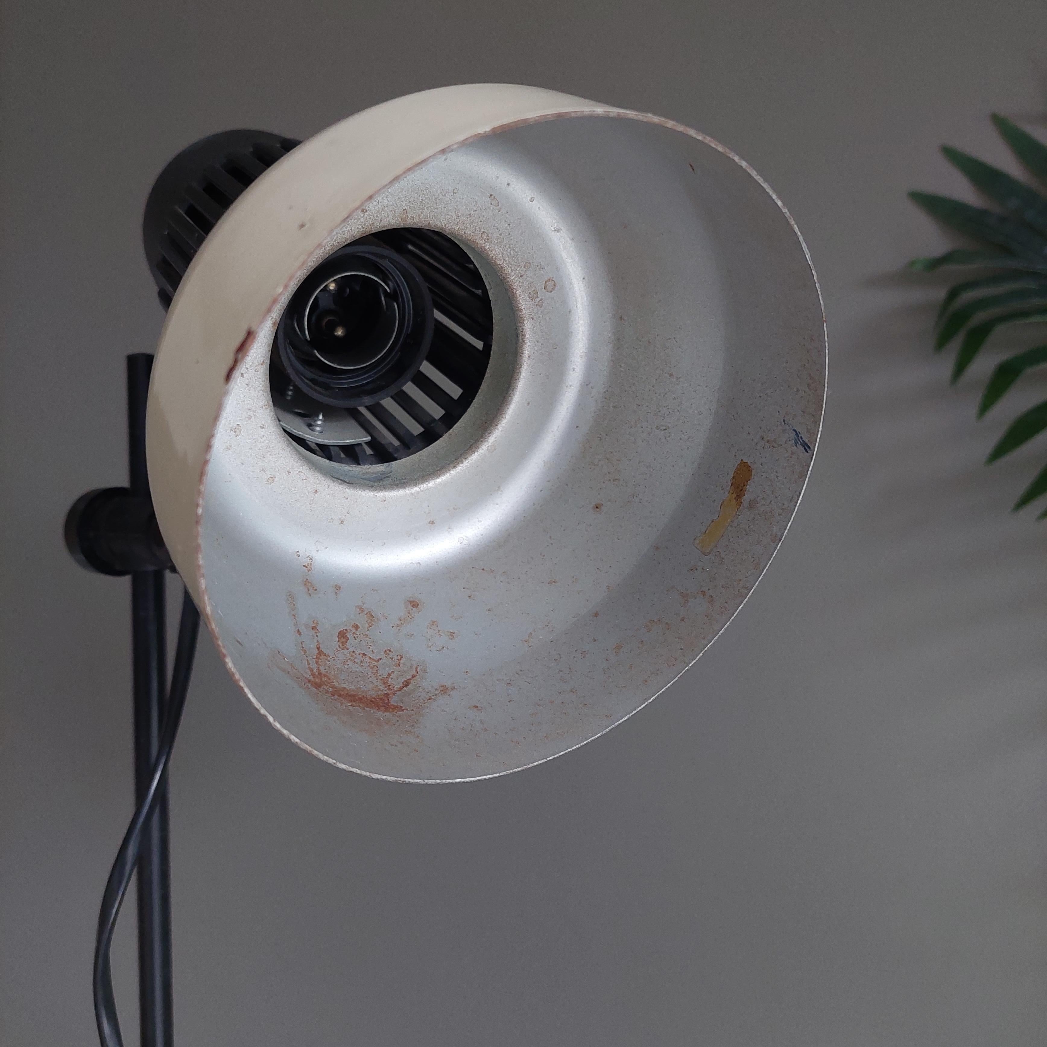 Mid century Danish Desk adjustable table lamp by BHS, 80s 12