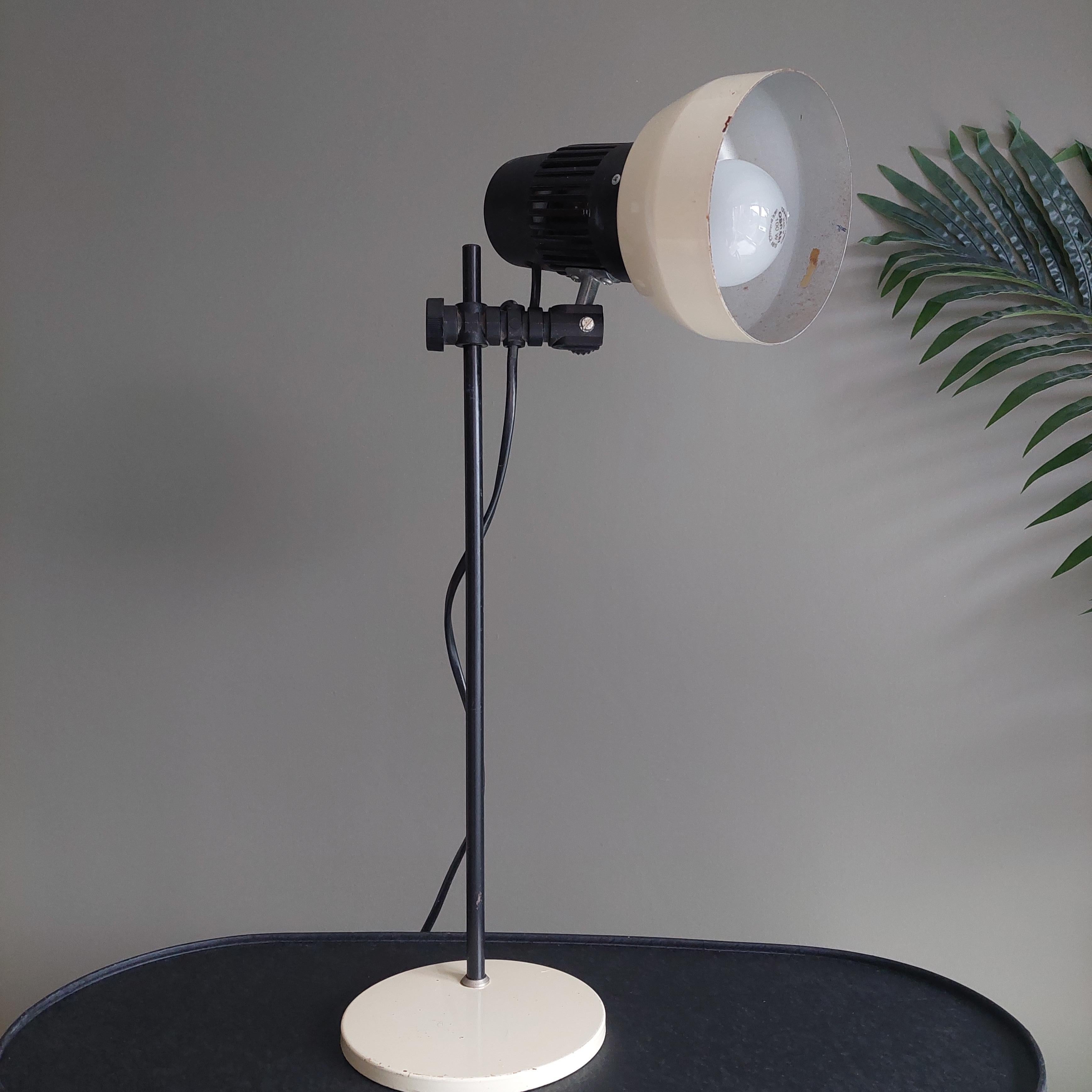 Mid-Century Modern Mid century Danish Desk adjustable table lamp by BHS, 80s