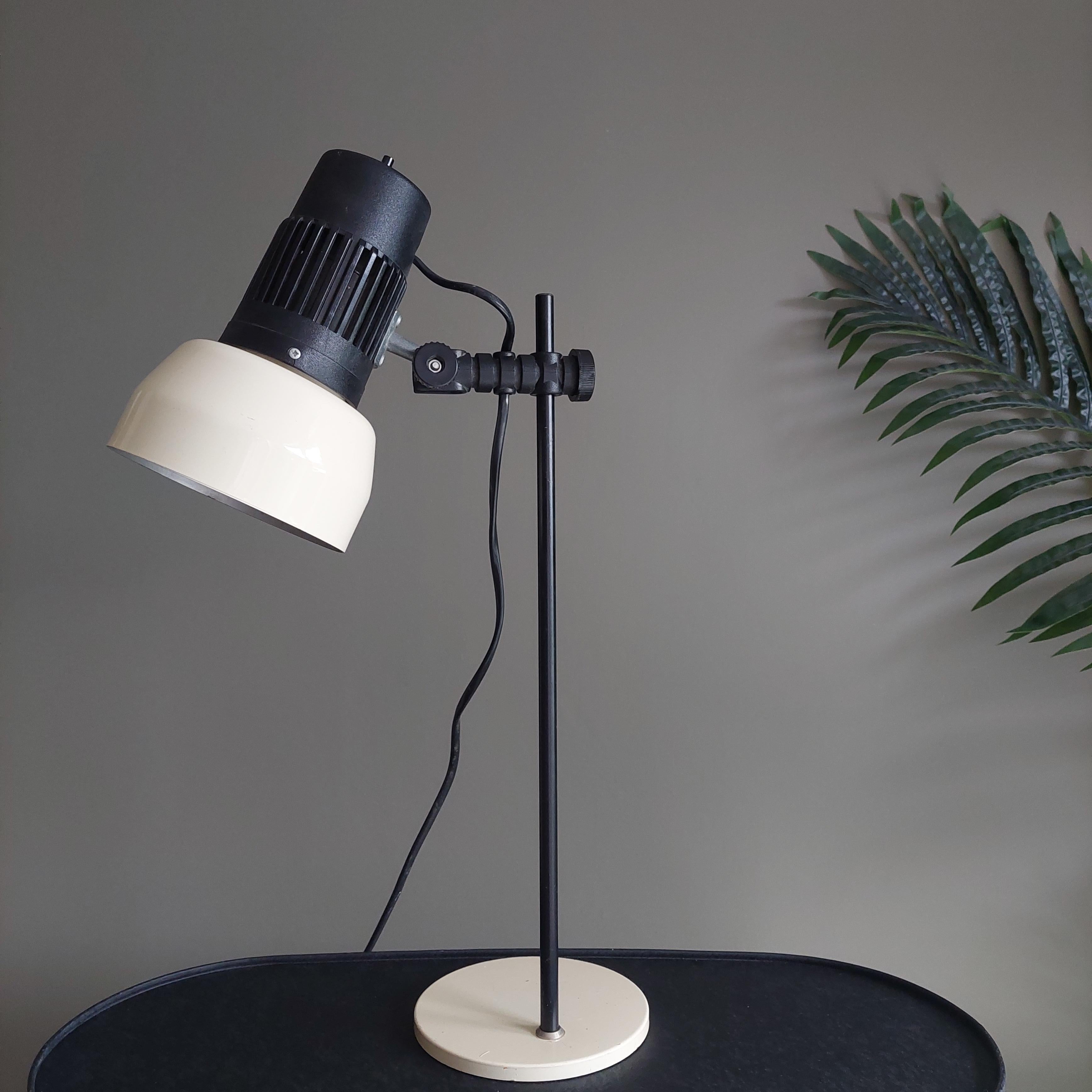 20th Century Mid century Danish Desk adjustable table lamp by BHS, 80s