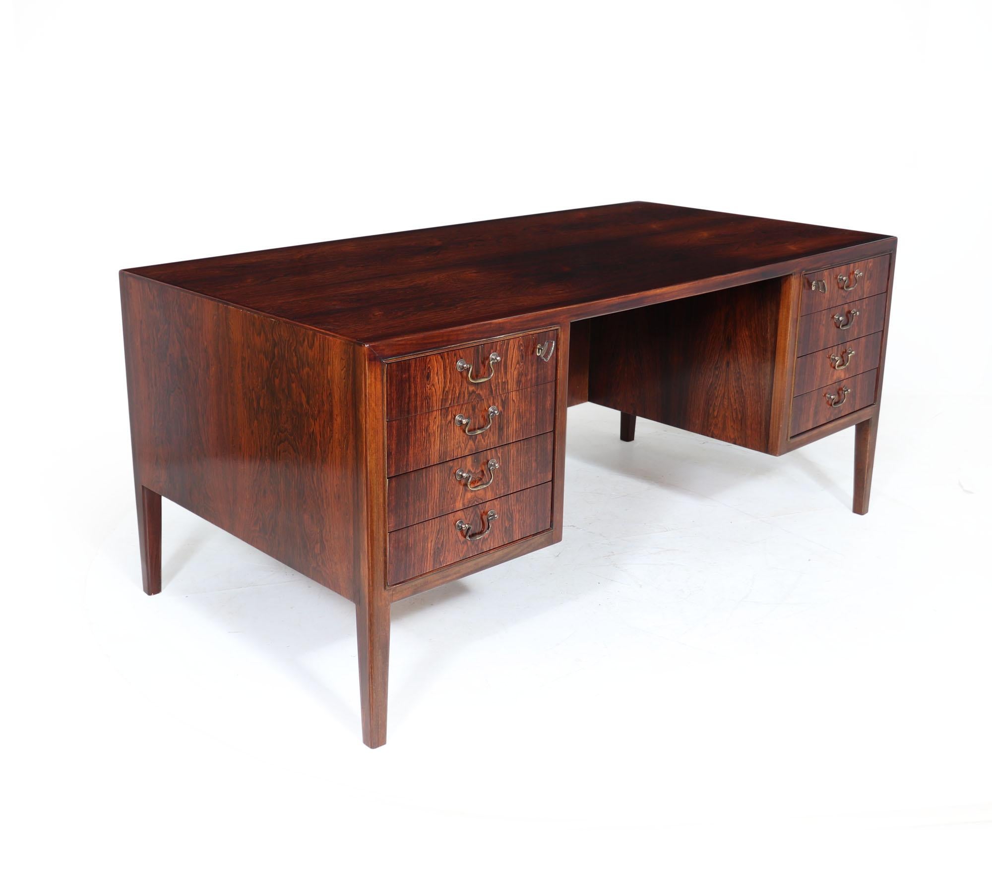 Mid-Century Danish Desk by Ole Wanscher 4