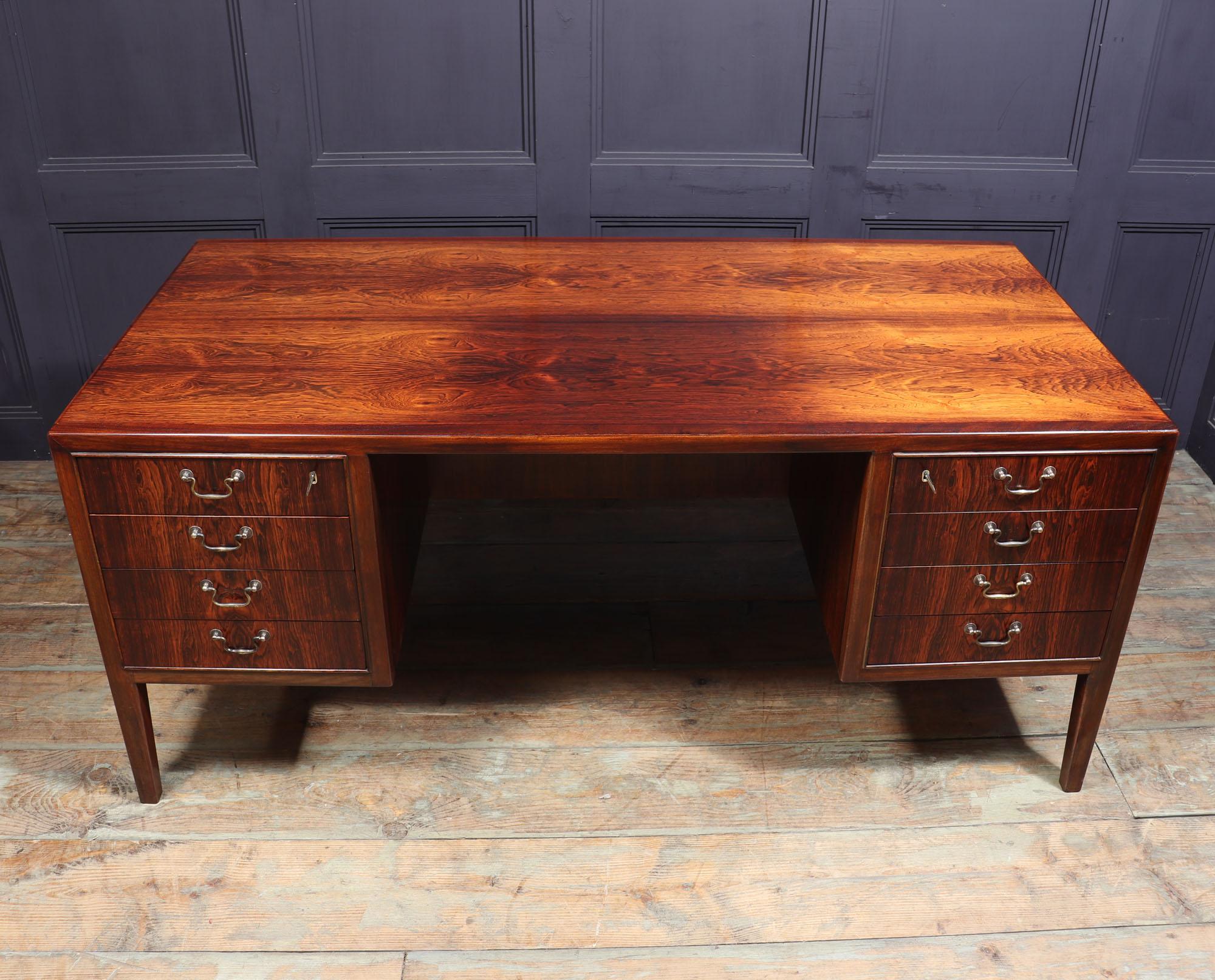 Mid-Century Danish Desk by Ole Wanscher 5