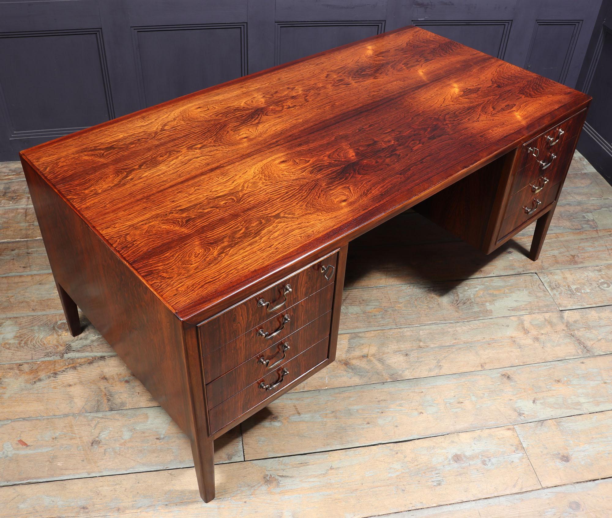 Mid-Century Danish Desk by Ole Wanscher In Excellent Condition In Paddock Wood Tonbridge, GB
