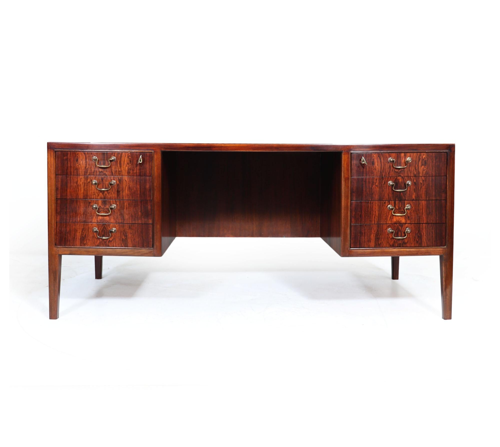 Mid-Century Danish Desk by Ole Wanscher 2