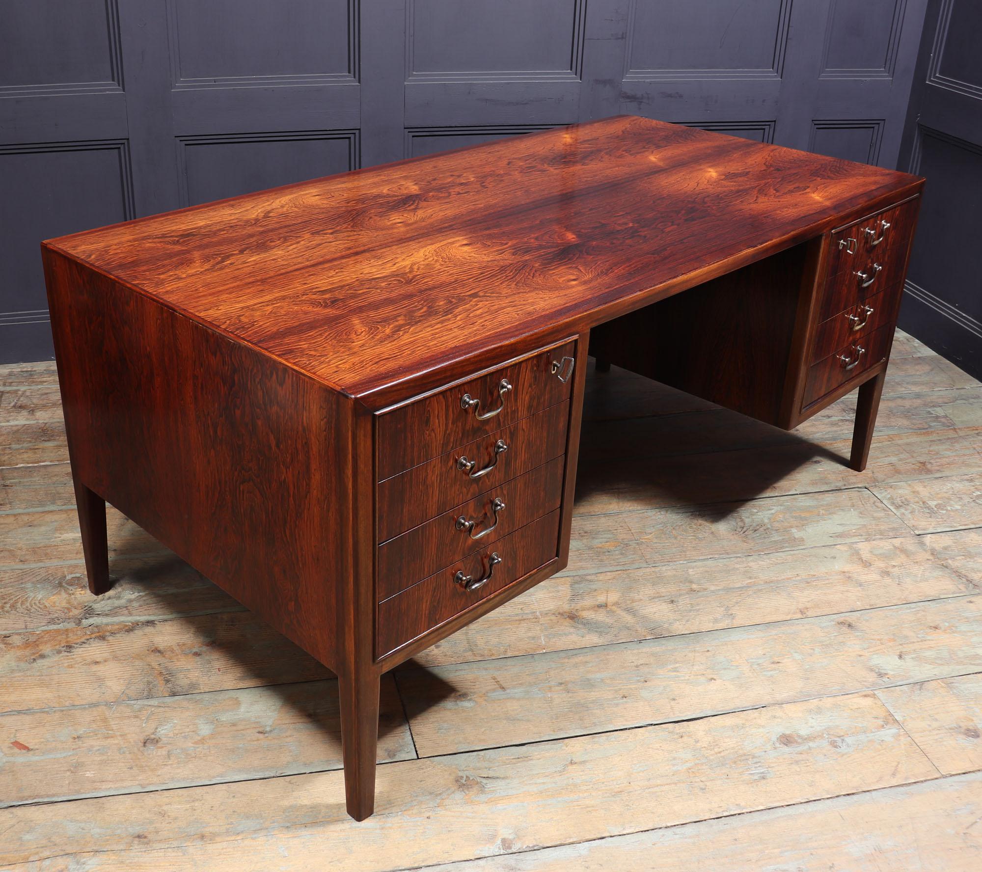 Mid-Century Danish Desk by Ole Wanscher 3