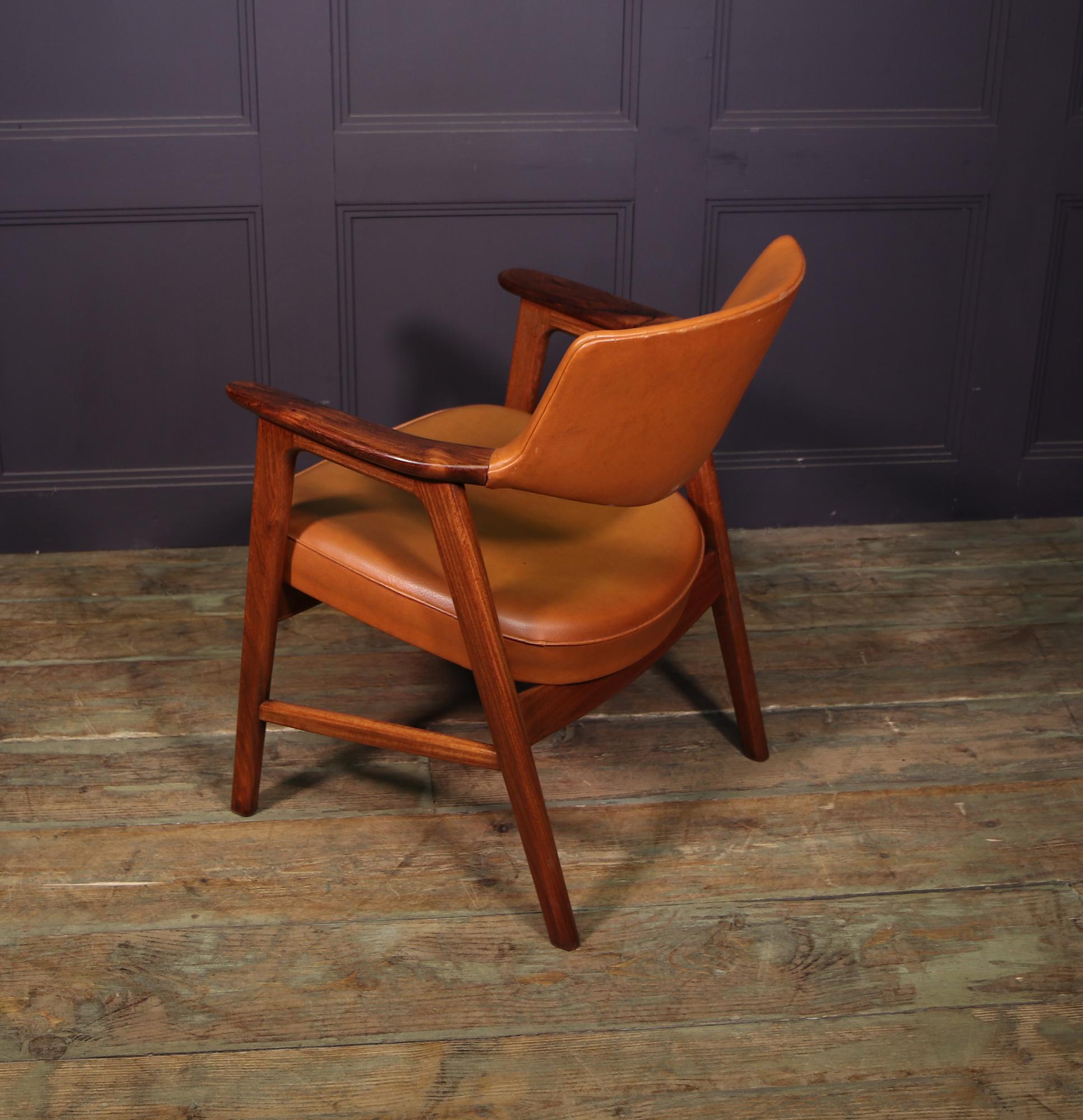 Mid century Danish Desk Chair by Erik Kirkkegard 3