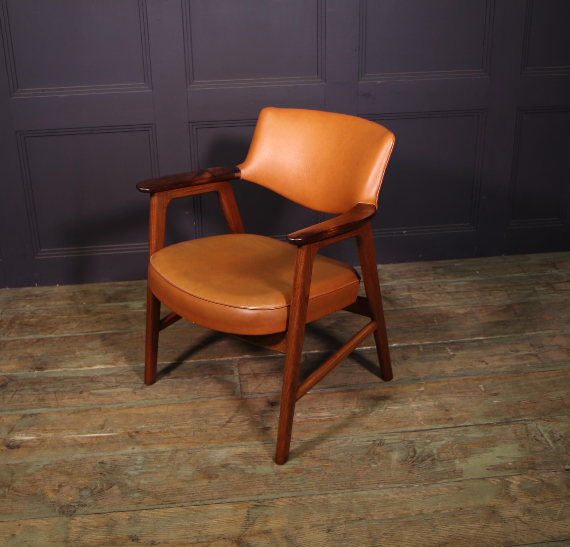 Mid century Danish Desk Chair by Erik Kirkkegard 5