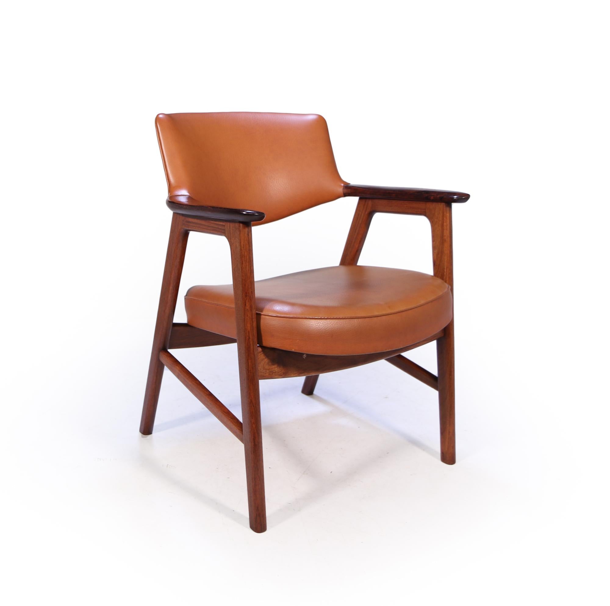 Mid century Danish Desk Chair by Erik Kirkkegard 6