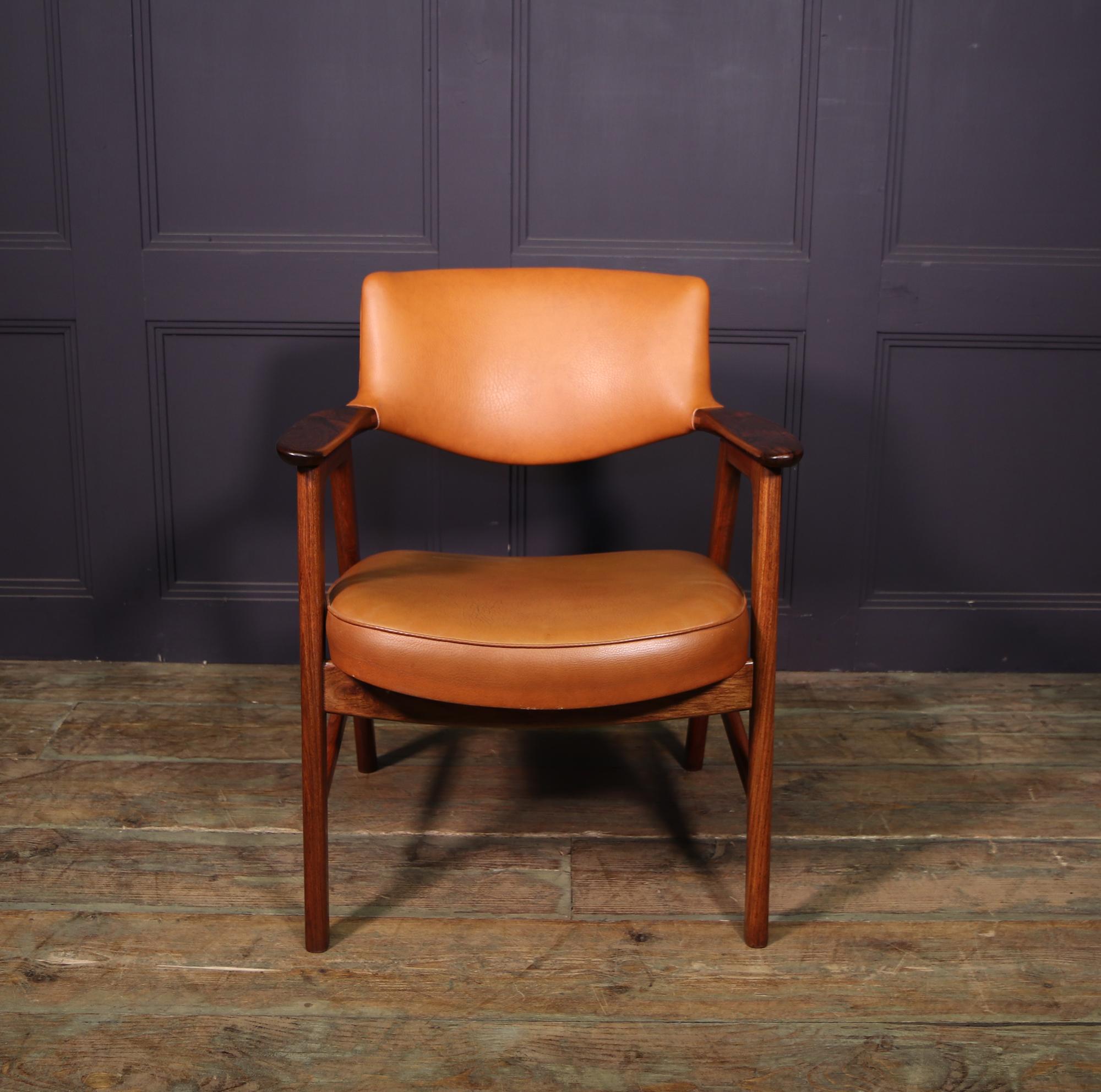Mid-Century Modern Mid century Danish Desk Chair by Erik Kirkkegard