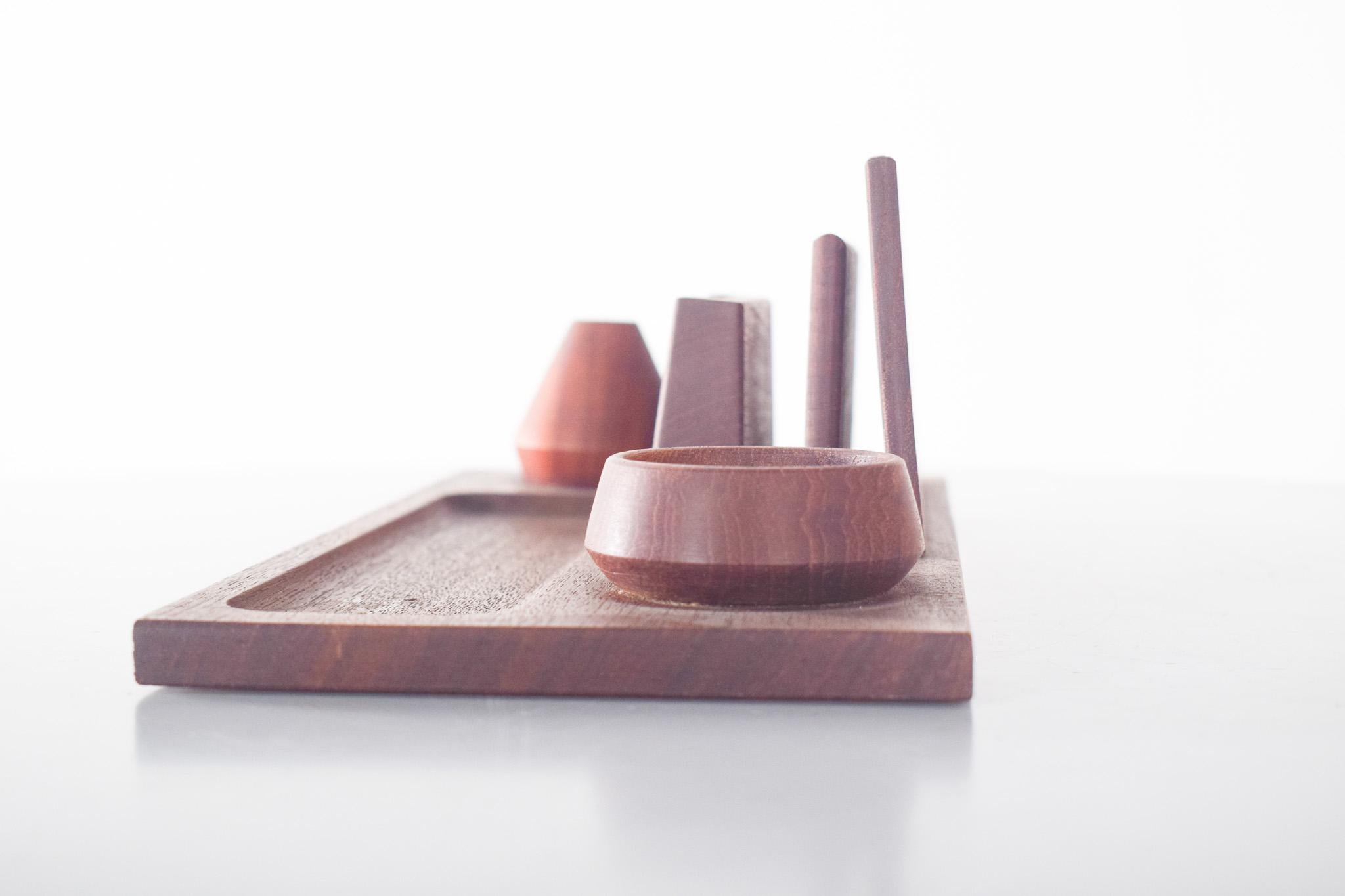 Mid-Century Modern Mid-Century Danish Desk Organizer in Teak