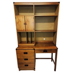 Mid Century Danish Desk With Shelves By Drexel