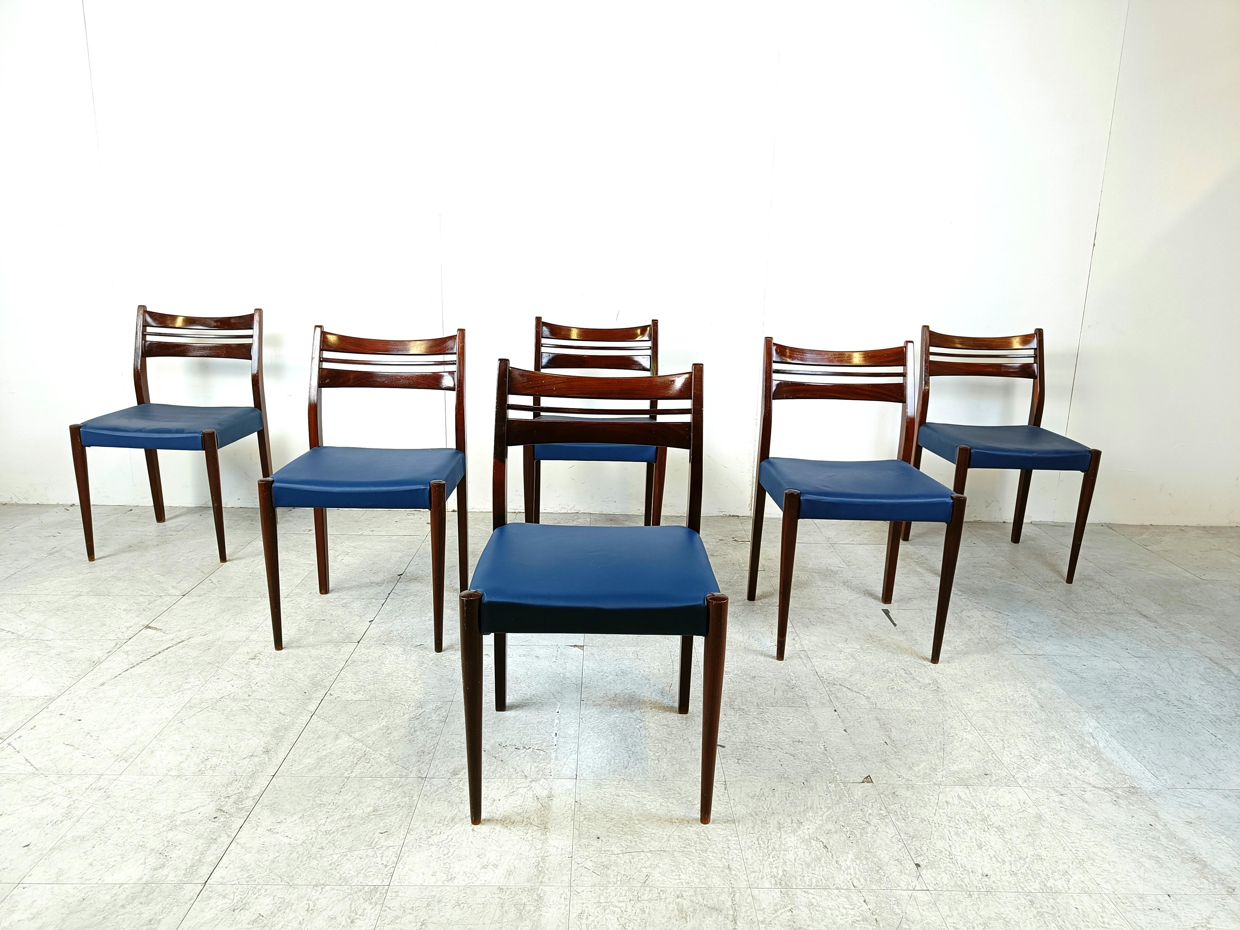 Danish Mid century danish dining chairs, 1960s For Sale
