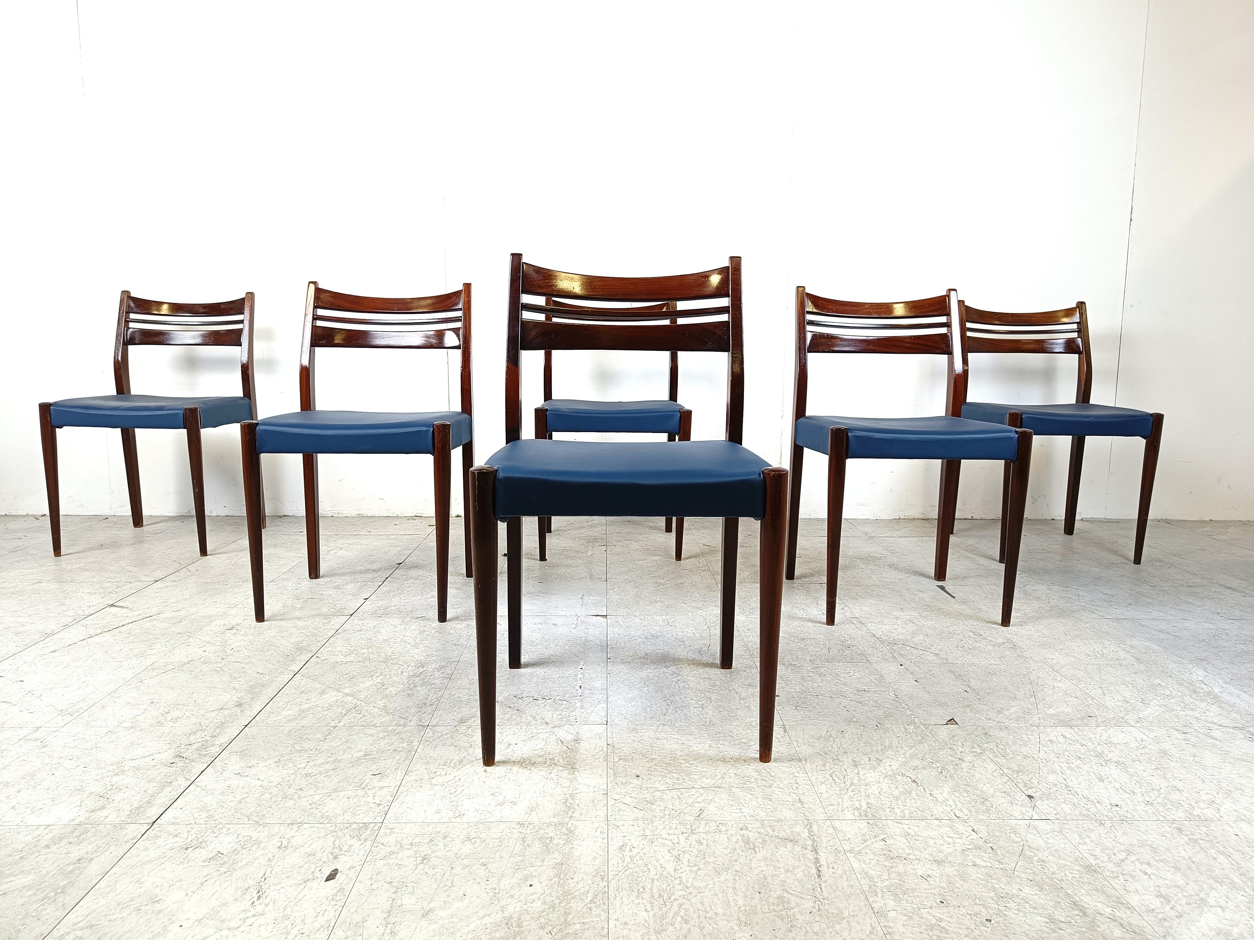 Mid century danish dining chairs, 1960s In Good Condition For Sale In HEVERLEE, BE