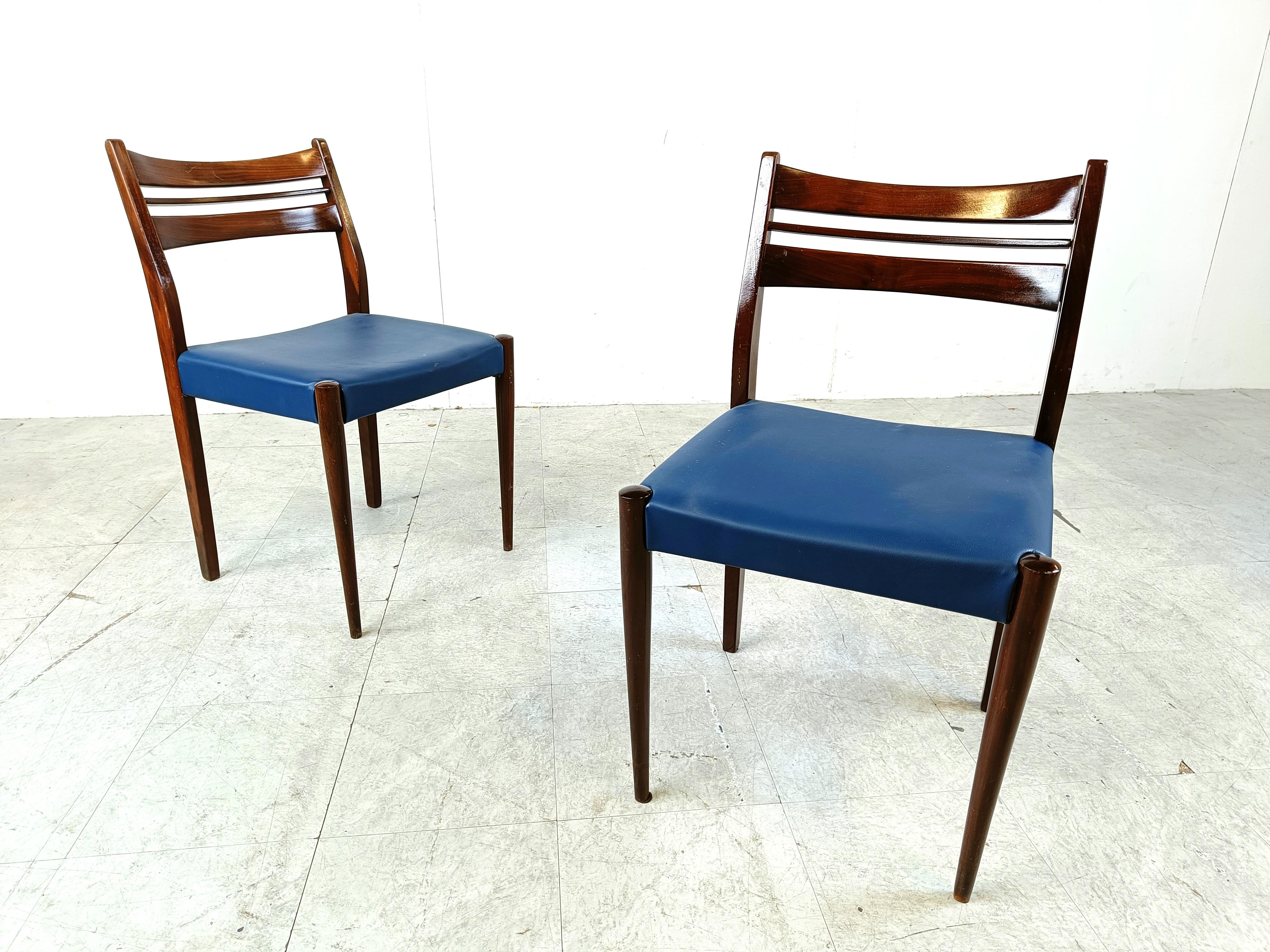 Mid century danish dining chairs, 1960s For Sale 2