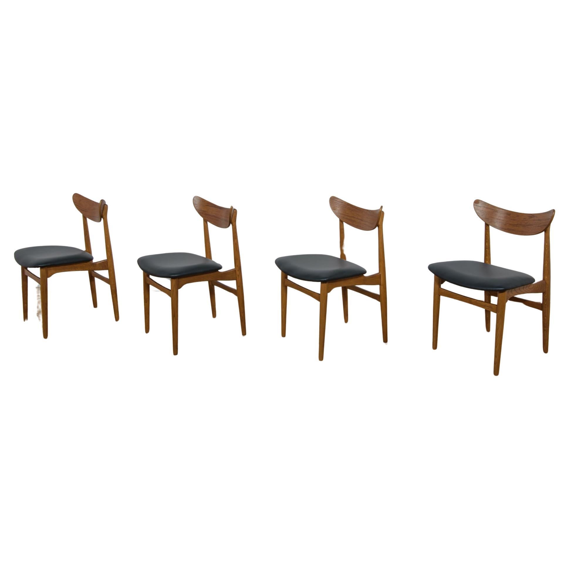 Mid-Century Danish Dining Chairs, 1960s, Set of 4 For Sale