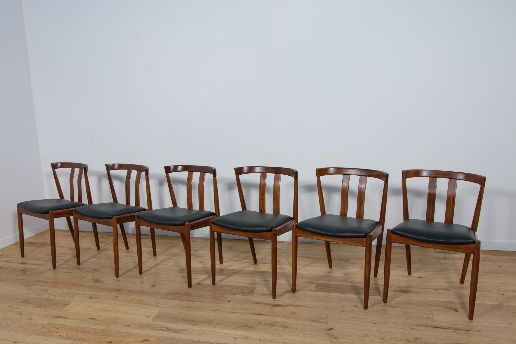 Woodwork Mid-Century Danish Dining Chairs, 1960s, Set of 6 For Sale