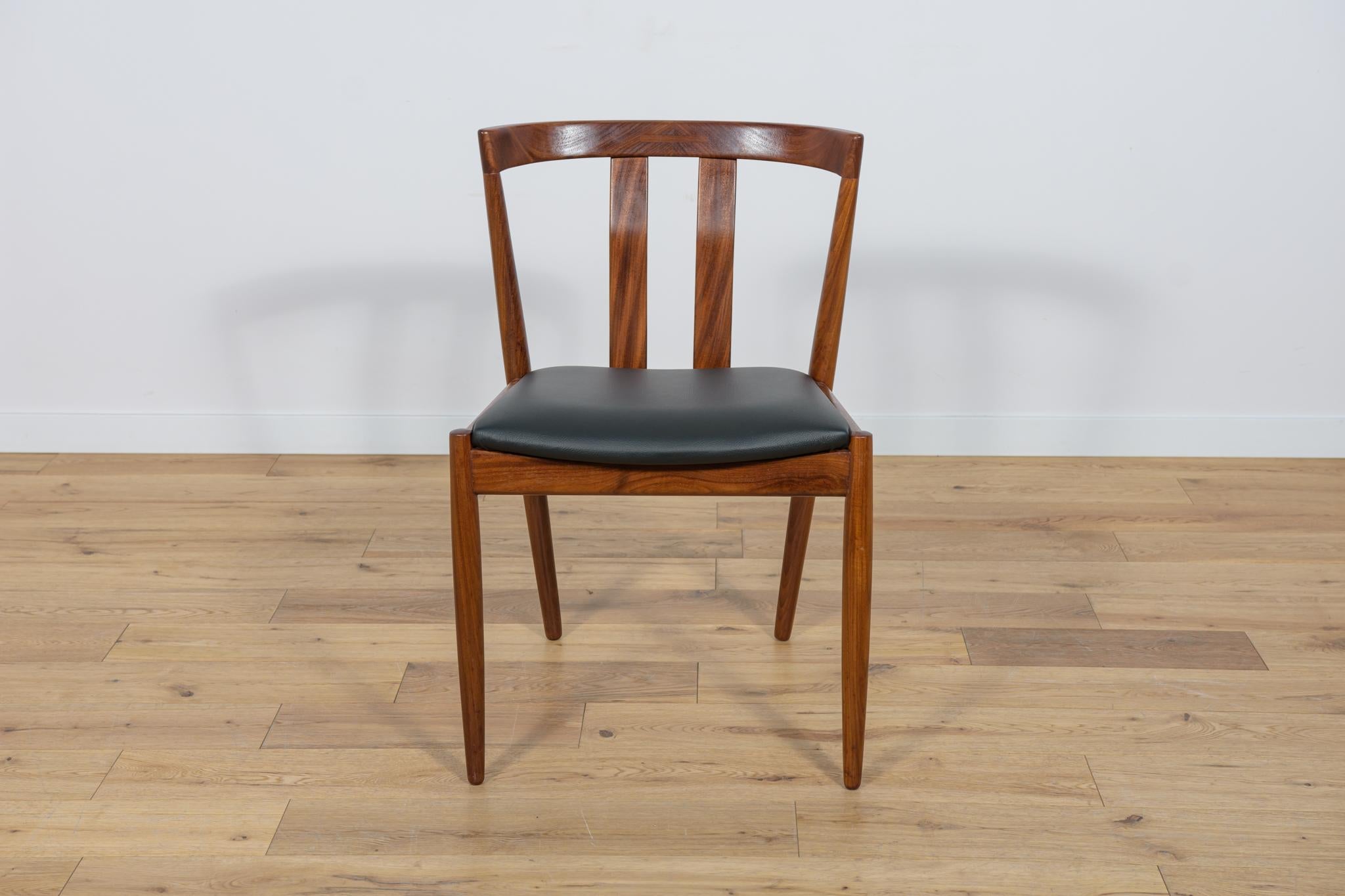 Leather Mid-Century Danish Dining Chairs, 1960s, Set of 6 For Sale