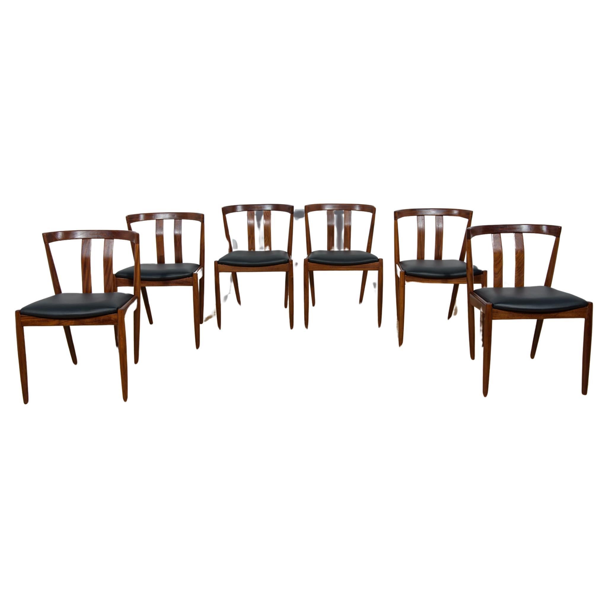 Mid-Century Danish Dining Chairs, 1960s, Set of 6 For Sale