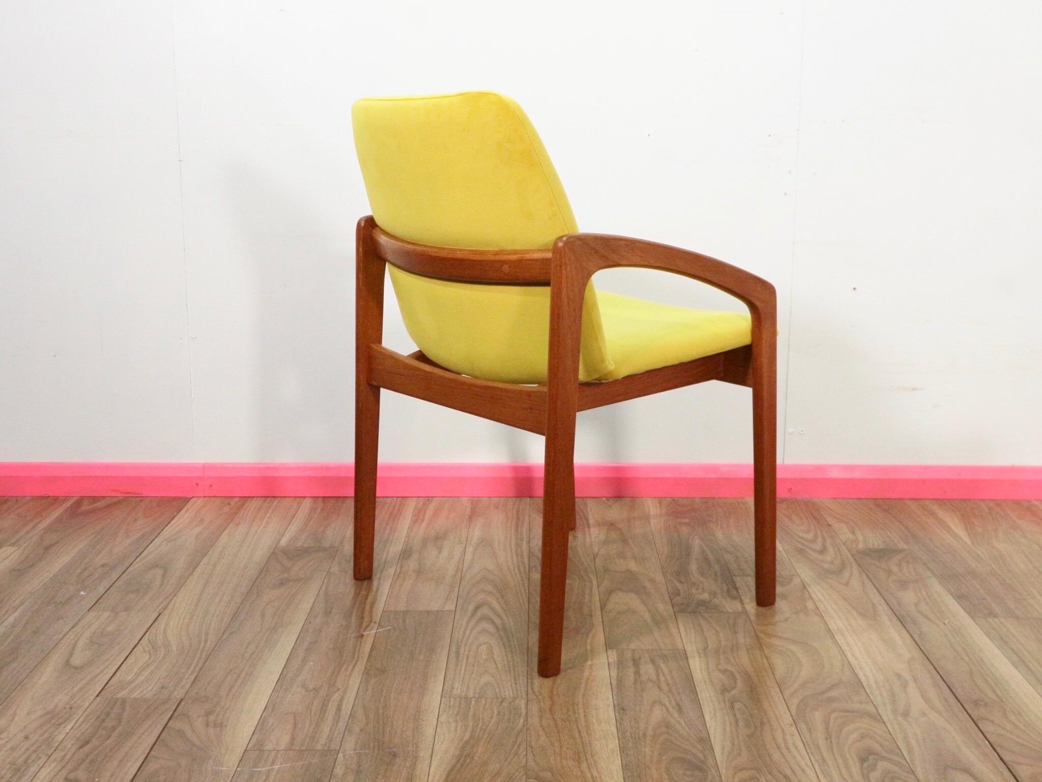 Mid-Century Danish Dining Chairs by Henning Kjærnulf for Korup Stolefabrik x 4 In Good Condition In Los Angeles, CA