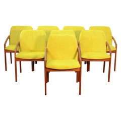 Mid-Century Danish Dining Chairs by Henning Kjærnulf for Korup Stolefabrik x 8
