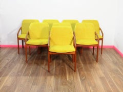 Mid-Century Danish Dining Chairs by Henning Kjærnulf for Korup Stolefabrik x 8