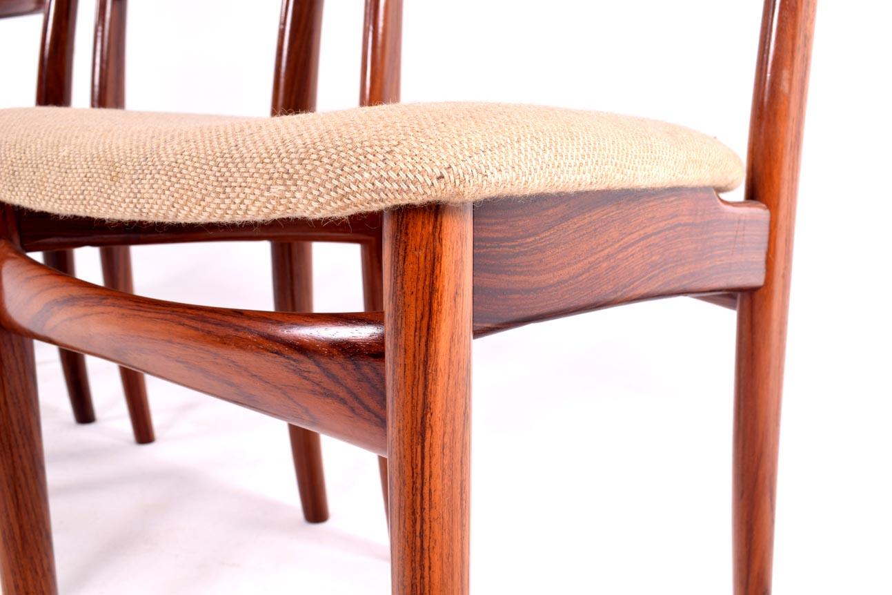 Mid Century Danish Dining Chairs by Skovby, 1950s, Set of 4 In Good Condition For Sale In Lisboa, Lisboa