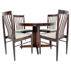 Mid-Century Danish Dining Table & Chairs - BRAMIN by H.W. Klein