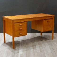 Mid-Century Danish Domino Mobler Teak Desk c.1960
