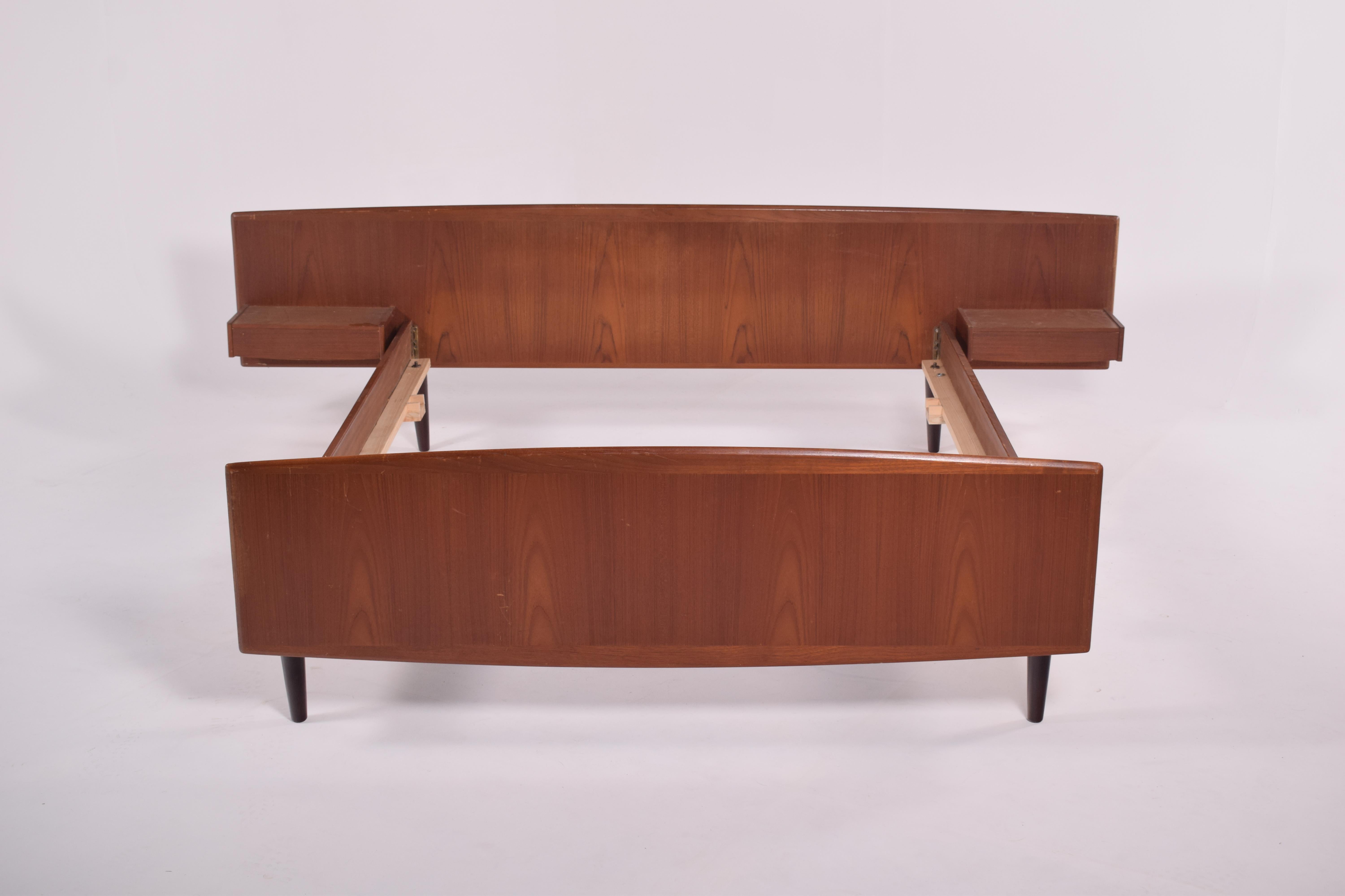 Mid-Century Modern Mid-Century Danish Double Teak Bed, 1960’s