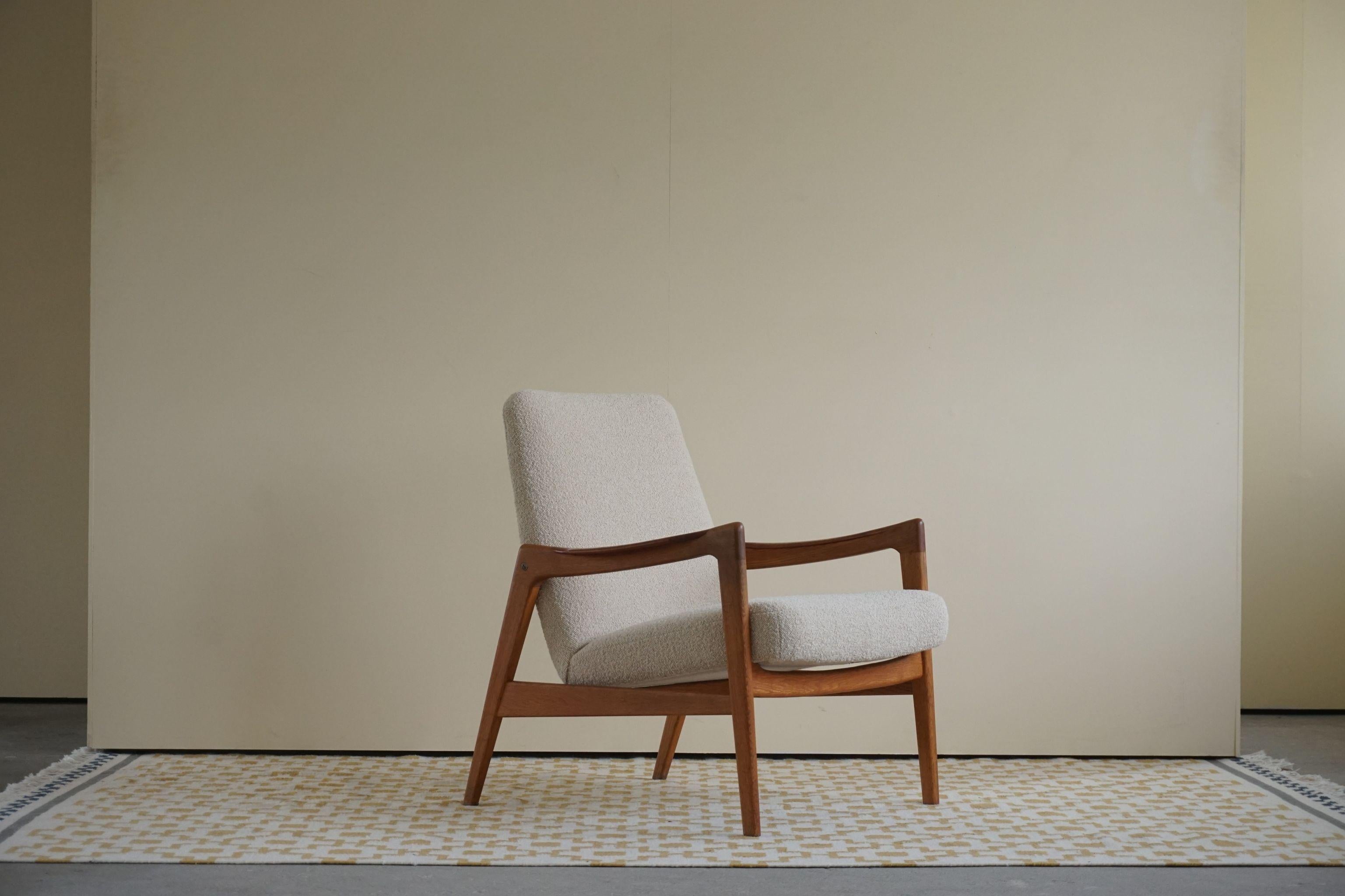 Mid Century Danish Easy Chair, Attributed to Tove and Edvard Kindt Larsen, 1960s 9