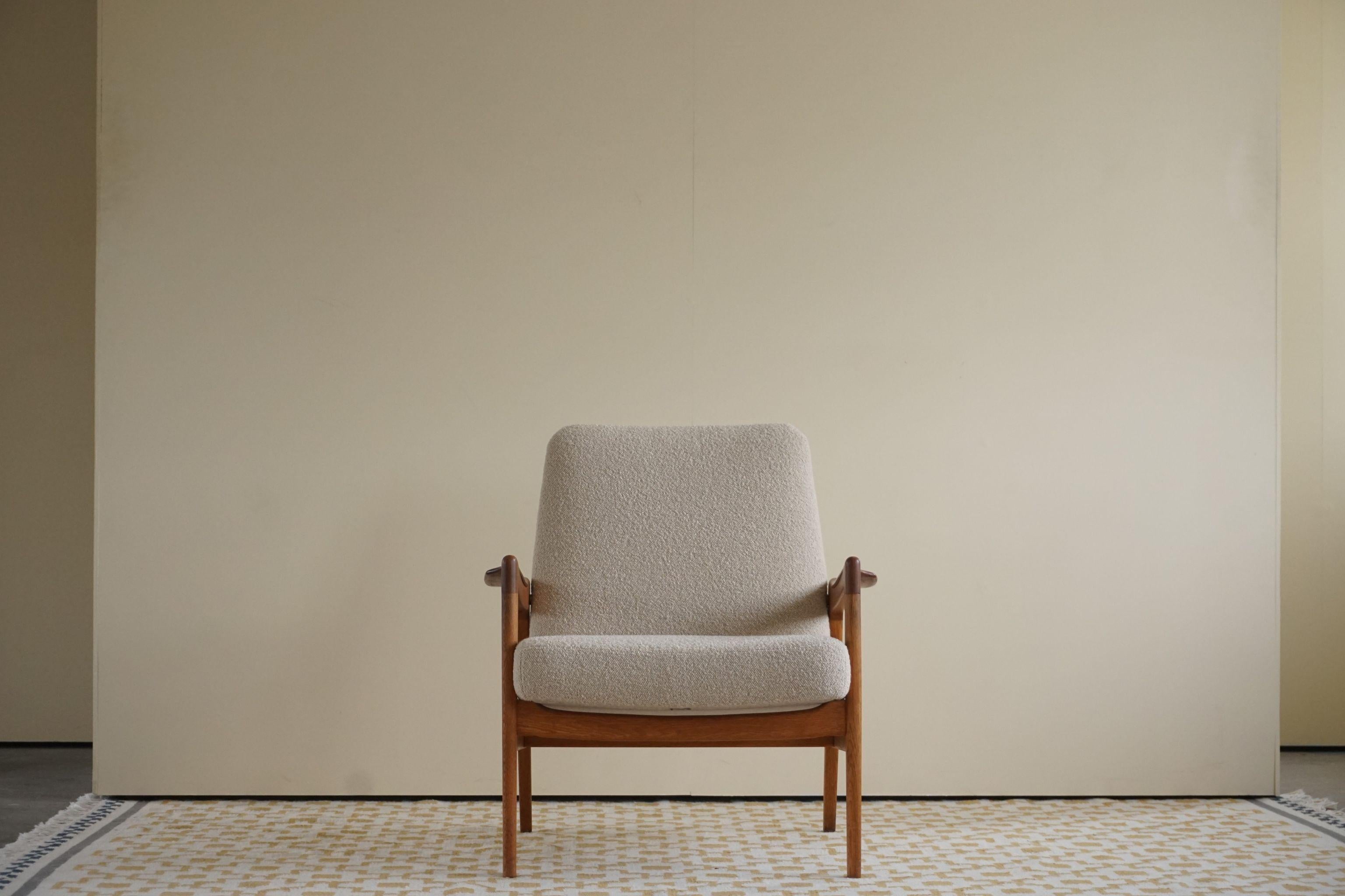 Mid Century Danish Easy Chair, Attributed to Tove and Edvard Kindt Larsen, 1960s In Good Condition In Odense, DK