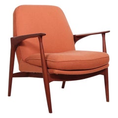 Mid-Century Danish Easy Chair by Ib Kofod-Larsen in Teak