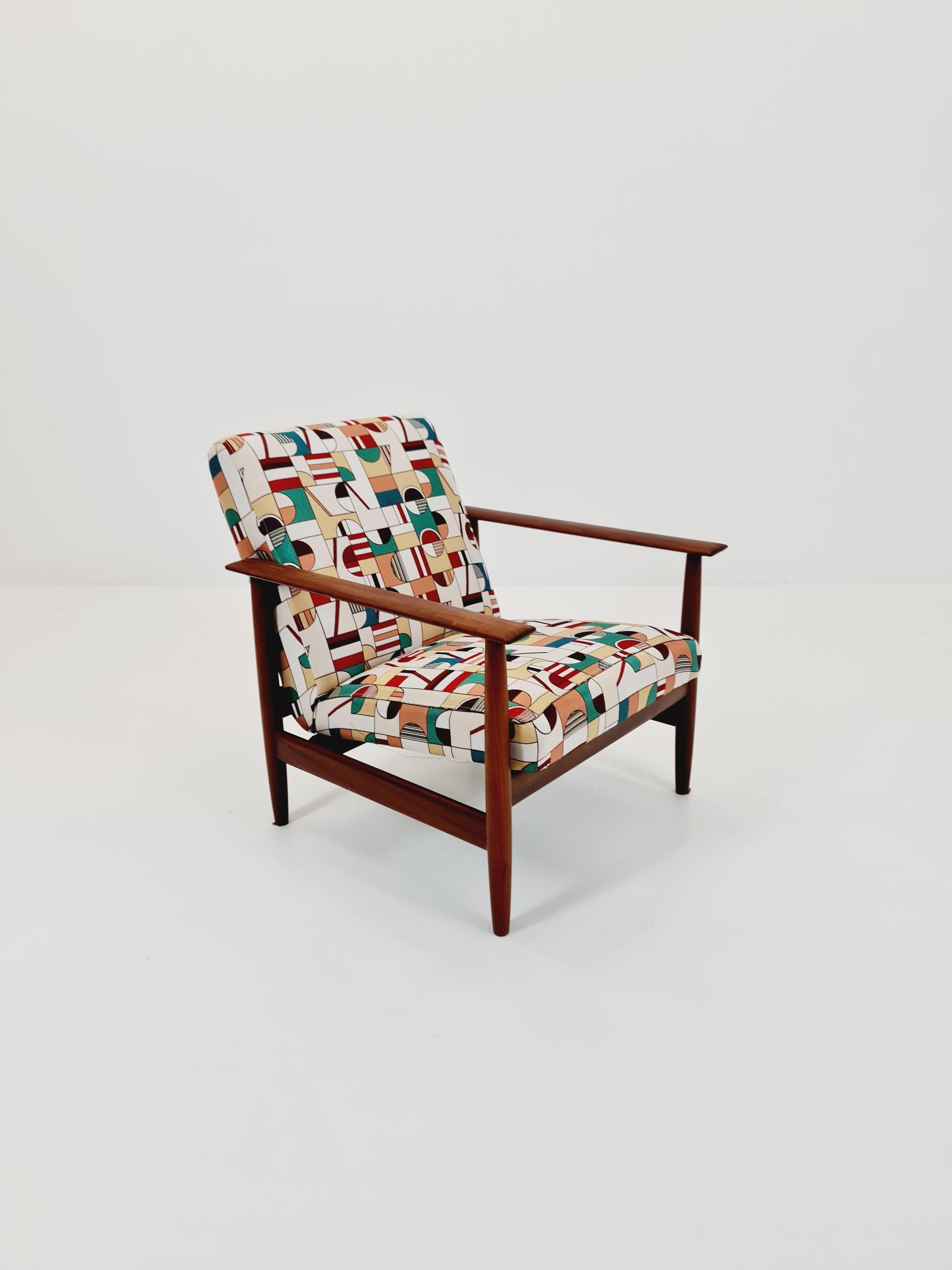 Mid-Century Modern Mid century Danish  easy lounge chair Teak  1960s For Sale