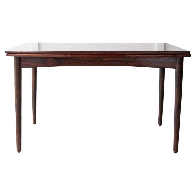 Mid Century, Danish Extendable Dining Table in Rosewood For Sale