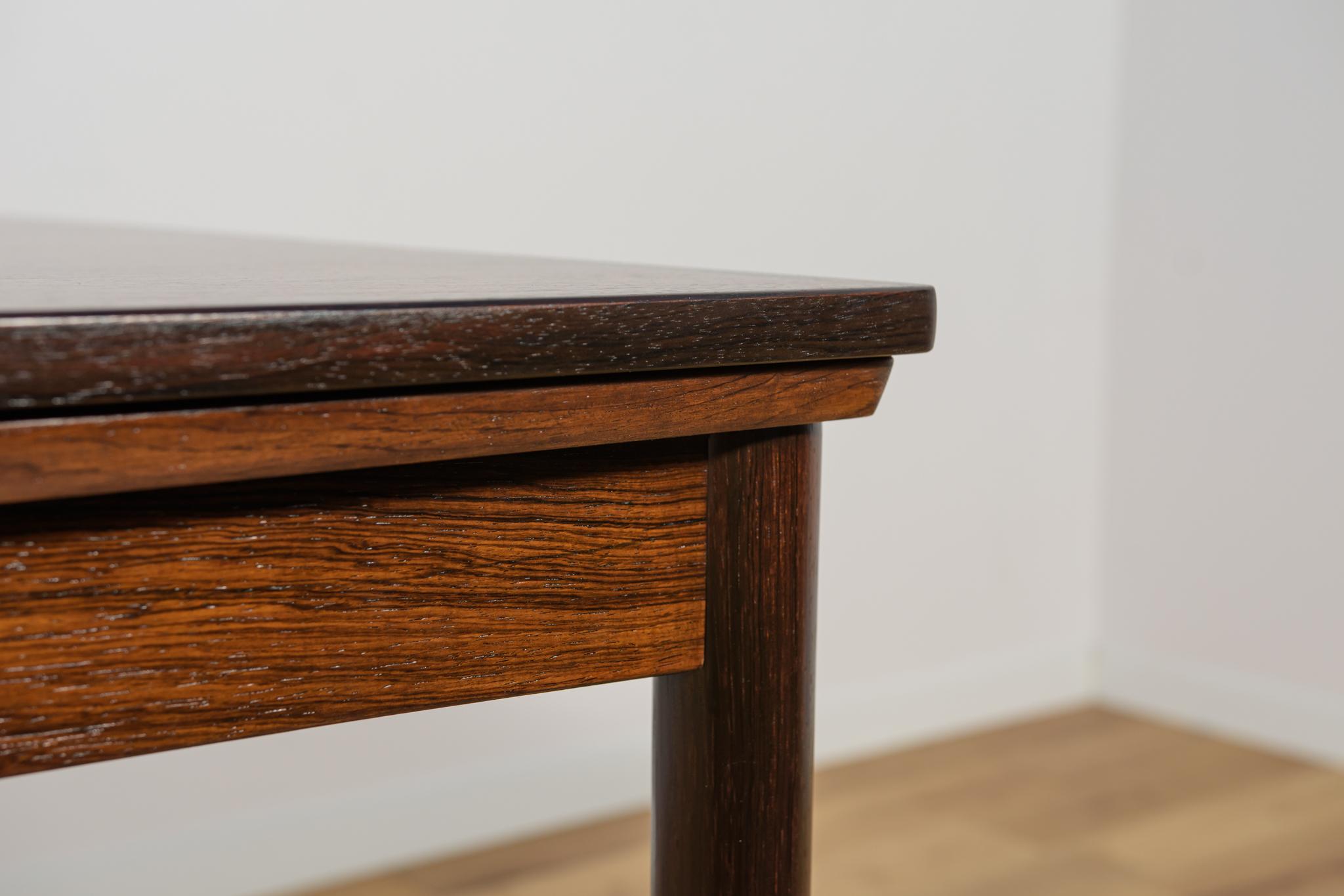 Table de salle à manger extensible en palissandre, Danemark, années 1960 en vente 8