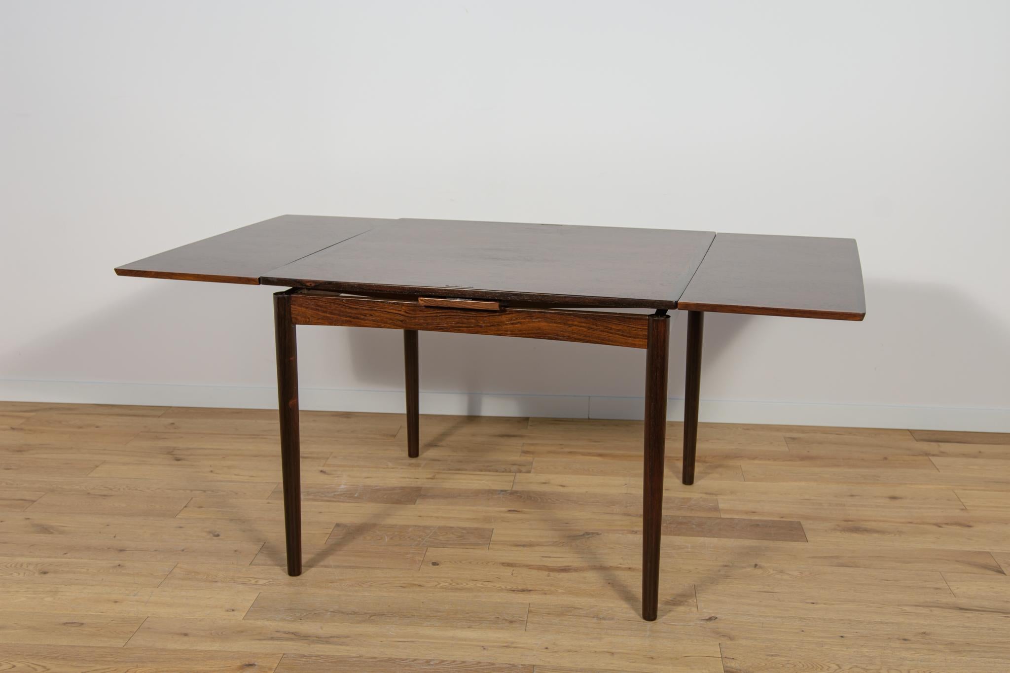 Bois de rose Table de salle à manger extensible en palissandre, Danemark, années 1960 en vente