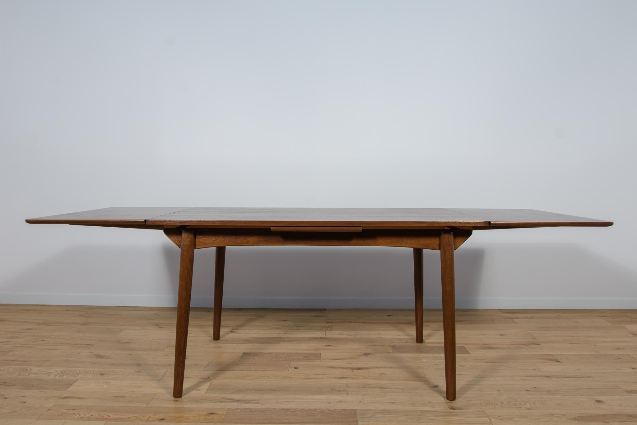 Mid-Century Danish Extendable Teak Dining Table, 1960s For Sale 3